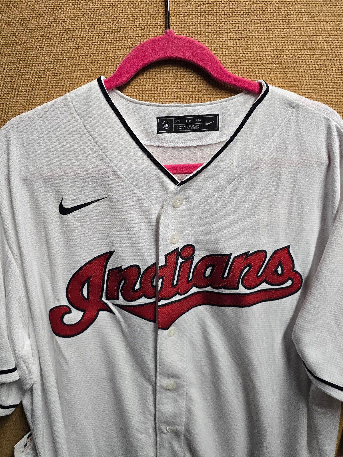 Nike Cleveland Indians White Home Nike Jersey NEW W/TAGS XXL Size US XXL / EU 58 / 5 - 2 Thumbnail