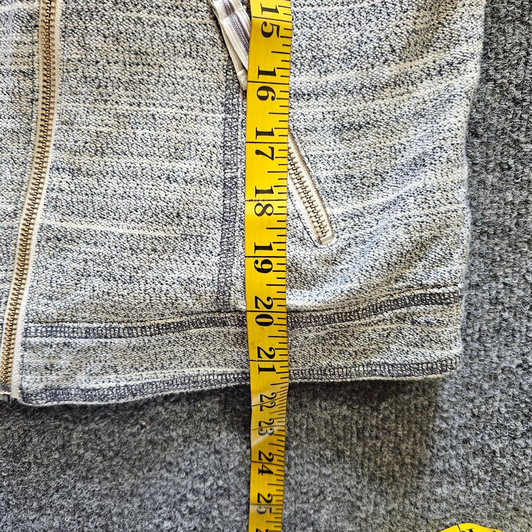 Anthropologie Anthropologie Jacket Womens Large Gray Motorcycle Full Zip Long Sleeve Stretch Size L / US 10 / IT 46 - 6 Thumbnail