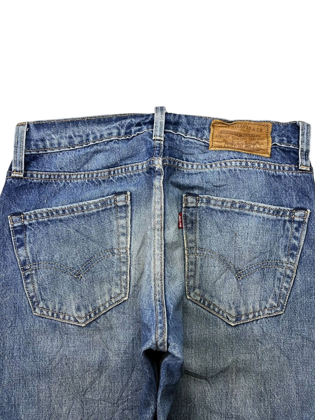 Levi's Vintage Levis 511 Big E Selvedge Mud Wash Slim Jeans Size US 29 - 9 Thumbnail