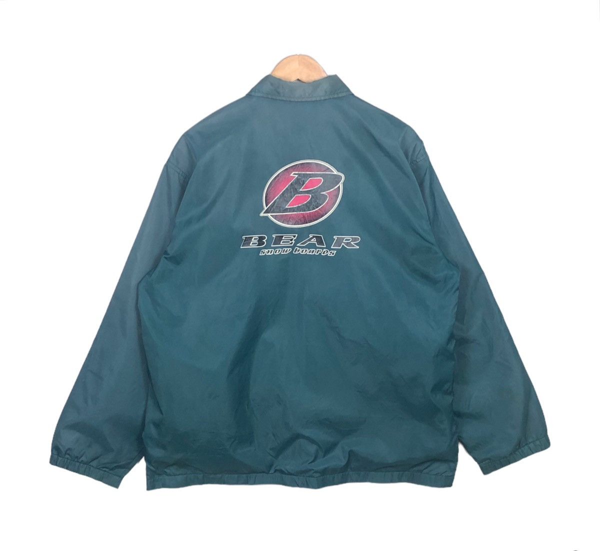Japanese Brand Vintage 90s Bear Snow Boards Wear Sweater Windbreaker Jacket Size US L / EU 52-54 / 3 - 1 Thumbnail