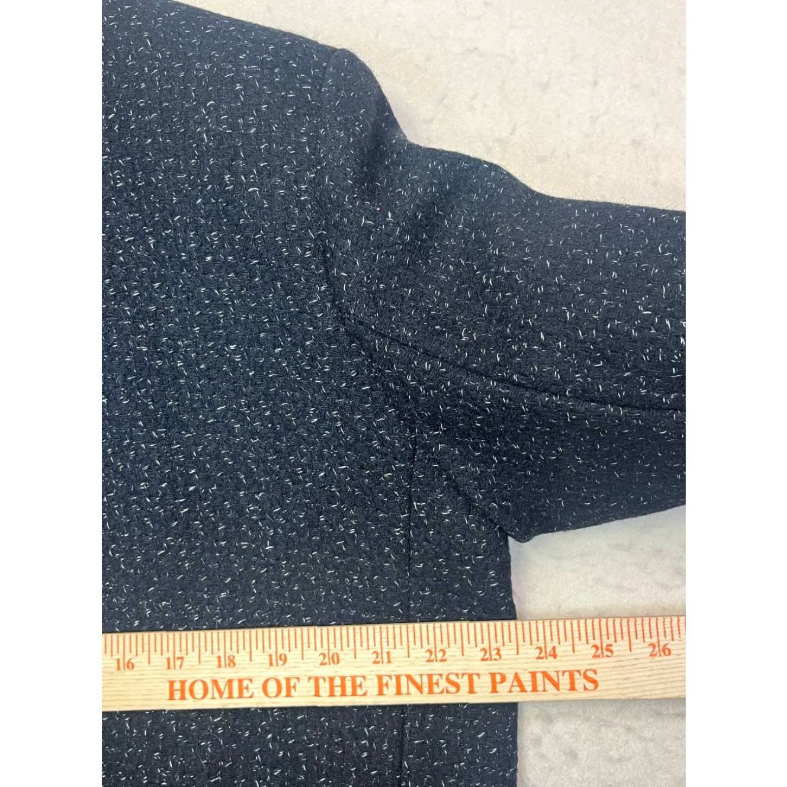 Vintage VINTAGE David Benjamin Coat Pea Coat Women's M-L Black 100% Wool Long Sleeve Collared Lined Pockets Shoulder Pads Classic Minimalist City Designer Size M / US 6-8 / IT 42-44 - 5 Thumbnail