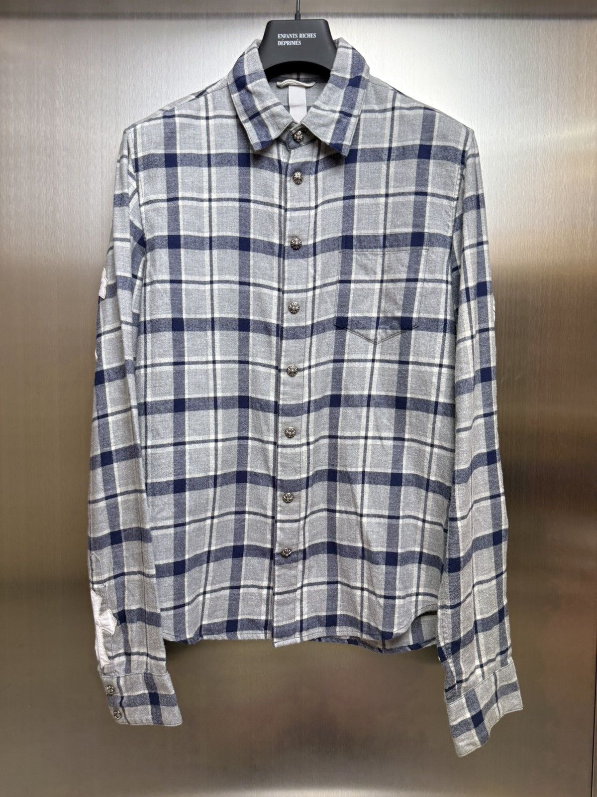 Chrome Hearts Chrome hearts cross patches flannel shirt Size US M / EU 48-50 / 2 - 5 Thumbnail