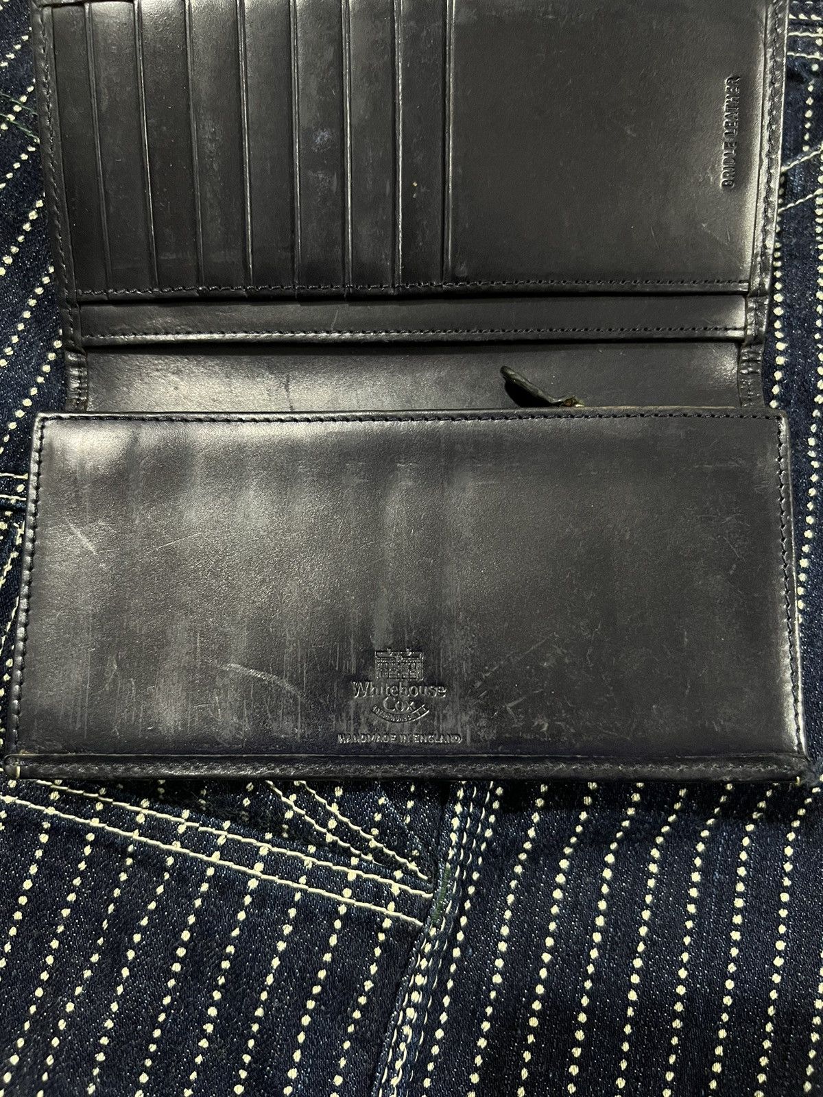 Genuine Leather × Whitehouse Cox Handmade in England Whitehouse Cox Rockabilly Long Wallet Size ONE SIZE - 5 Thumbnail