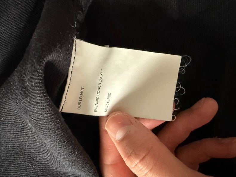 Our Legacy Our Legacy size46 Black jacket Size US S / EU 44-46 / 1 - 5 Thumbnail