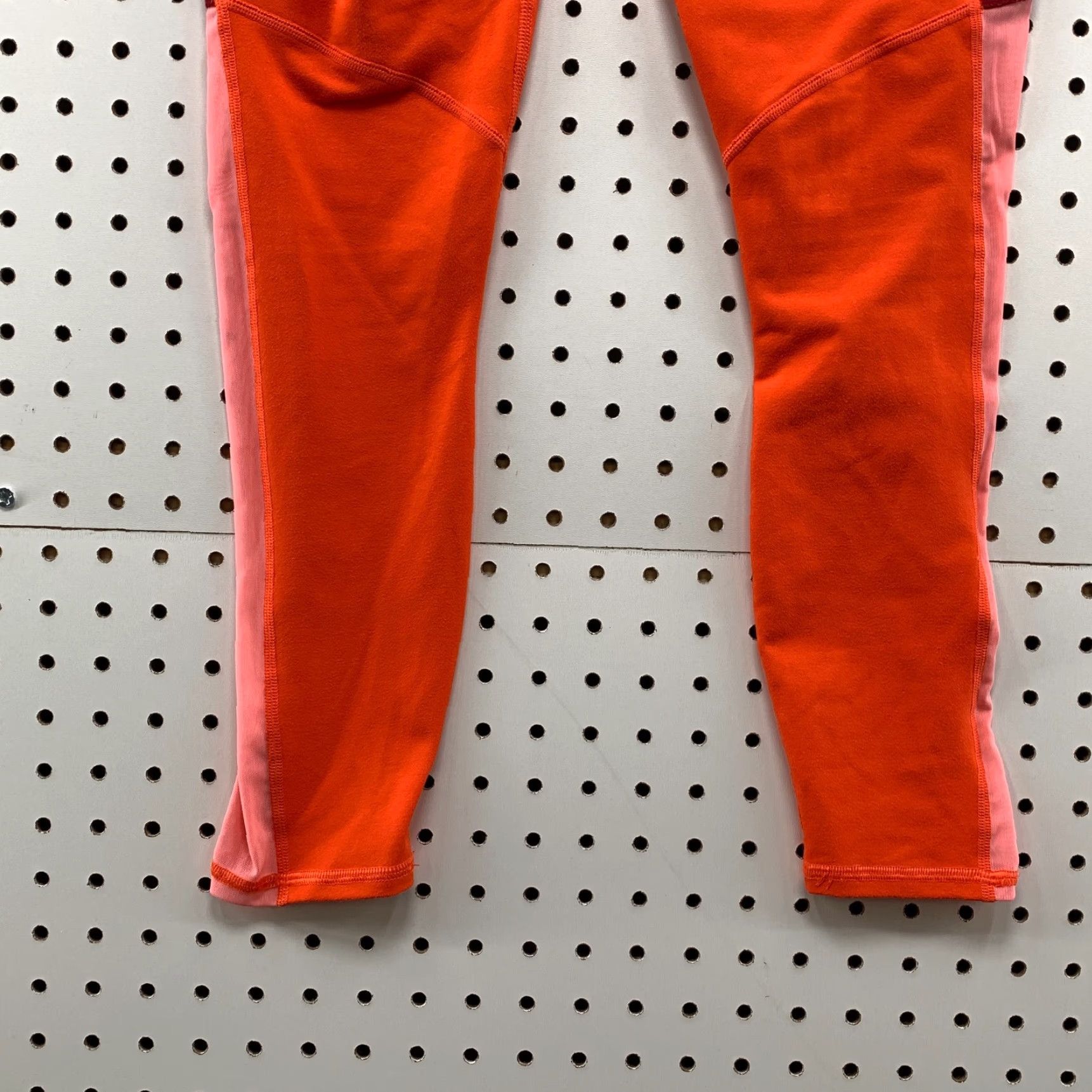 Fabletics Fabletics Powerhold Leggings Women S Orange Pull On High Rise Tight Pants 23x24 Size 40" / US 18 - 6 Thumbnail