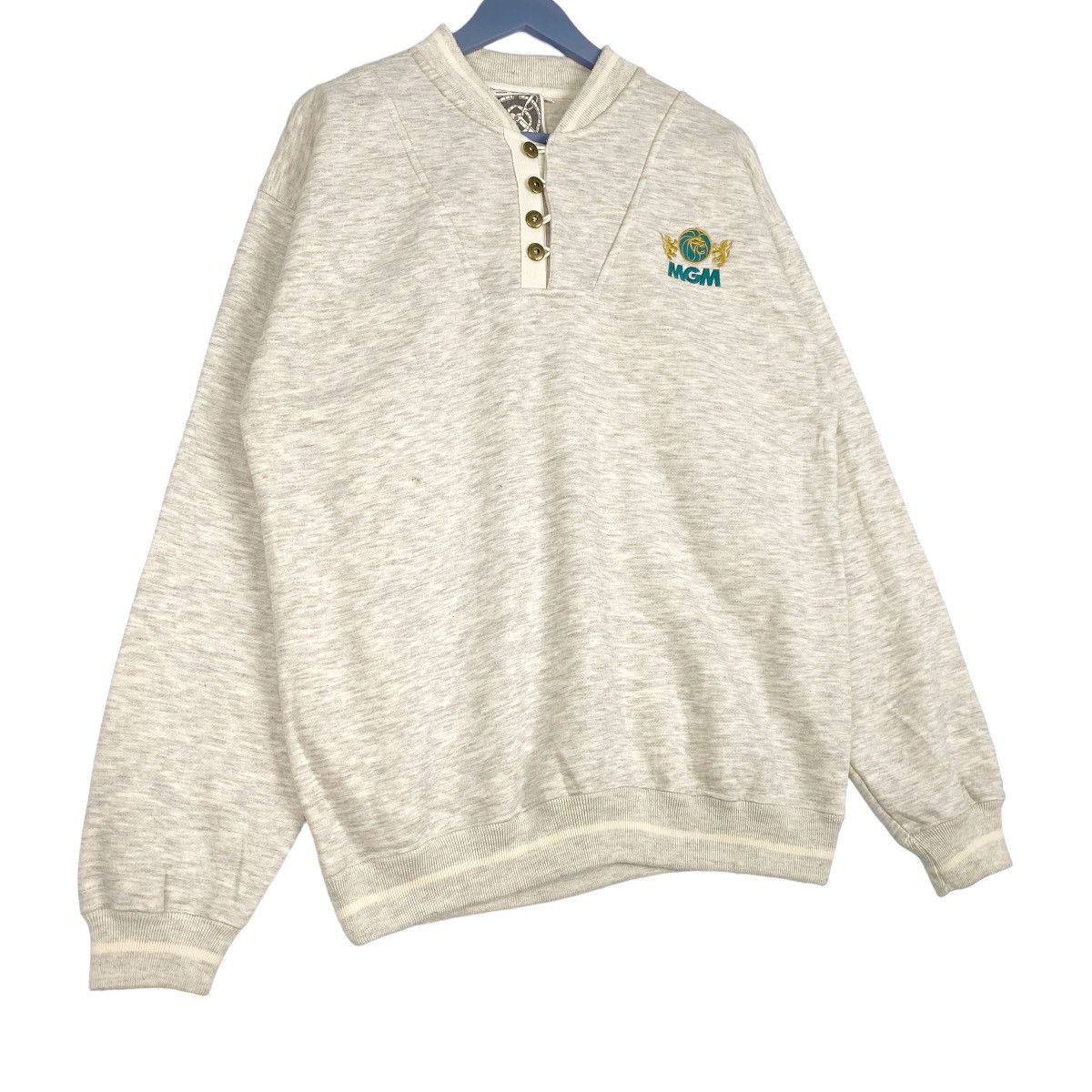 Vintage Vintage Metro Goldwyn Mayer Small Embroidered Logo Crewneck Size US L / EU 52-54 / 3 - 3 Thumbnail