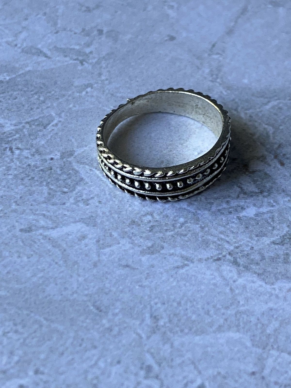 Japanese Brand Textured Granule Ring, Size 10 Size ONE SIZE - 5 Thumbnail