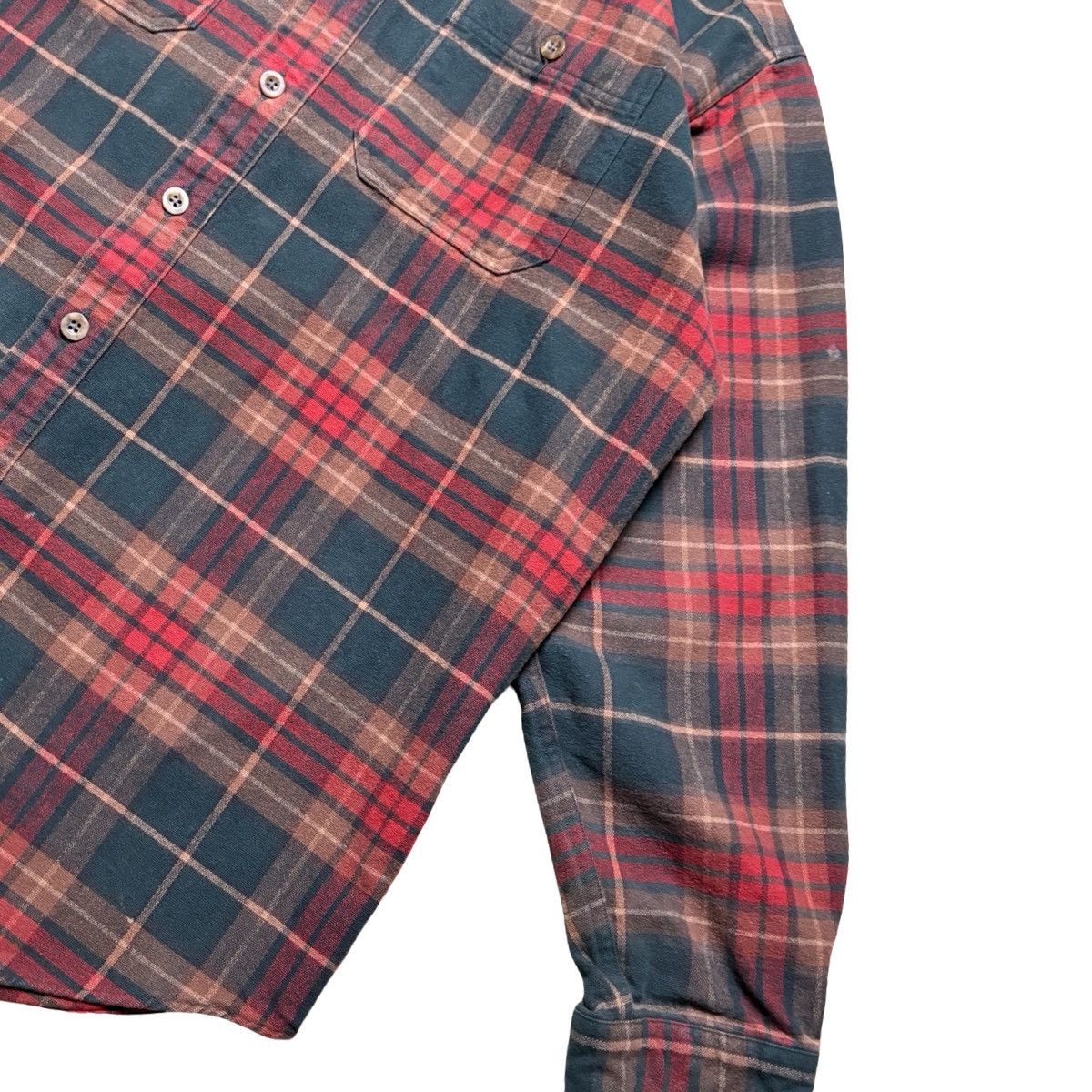 L.L. Bean Vintage LL Bean Shirt Mens L Plaid Chamois Cloth Flannel Size US L / EU 52-54 / 3 - 2 Thumbnail
