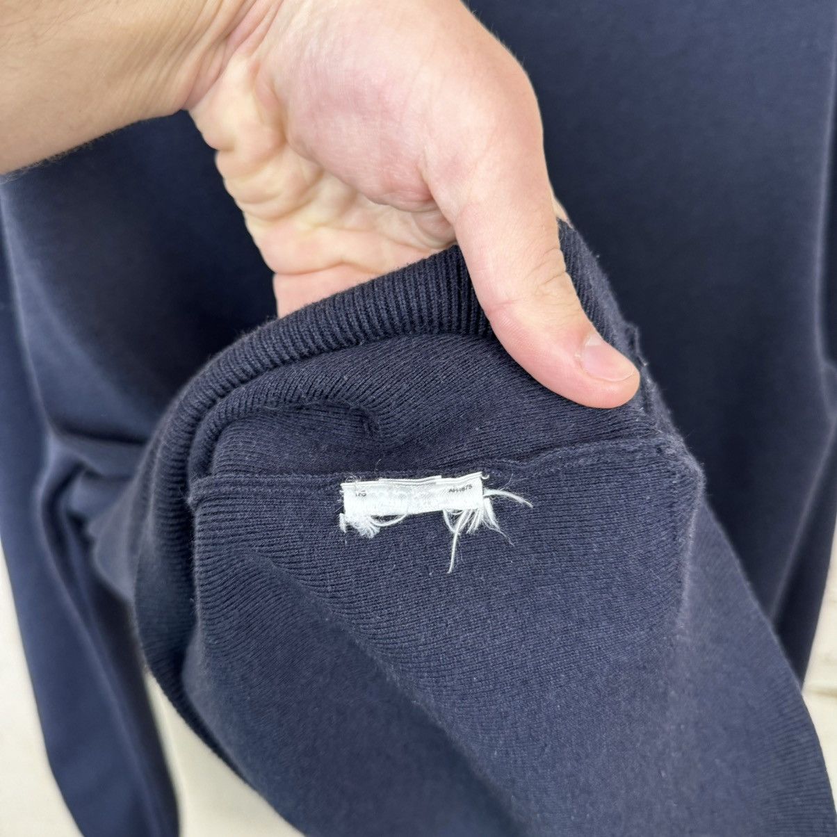 Lacoste × Polo Ralph Lauren Lacoste Polo Sweater Longsleeve Dark Blue Mens Regular XXL Size US XXL / EU 58 / 5 - 11 Thumbnail