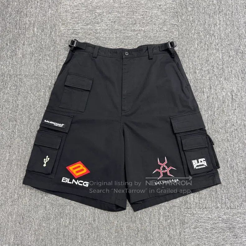 Balenciaga Balenciaga Game badge cargo shorts Size US 34 / EU 50 - 1 Thumbnail