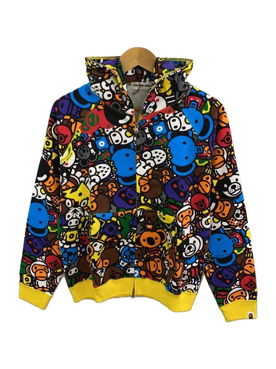 Bape A Bathing Ape Cotton Zip Hoodie Multicolor Size US S / EU 44-46 / 1 - 1 Thumbnail