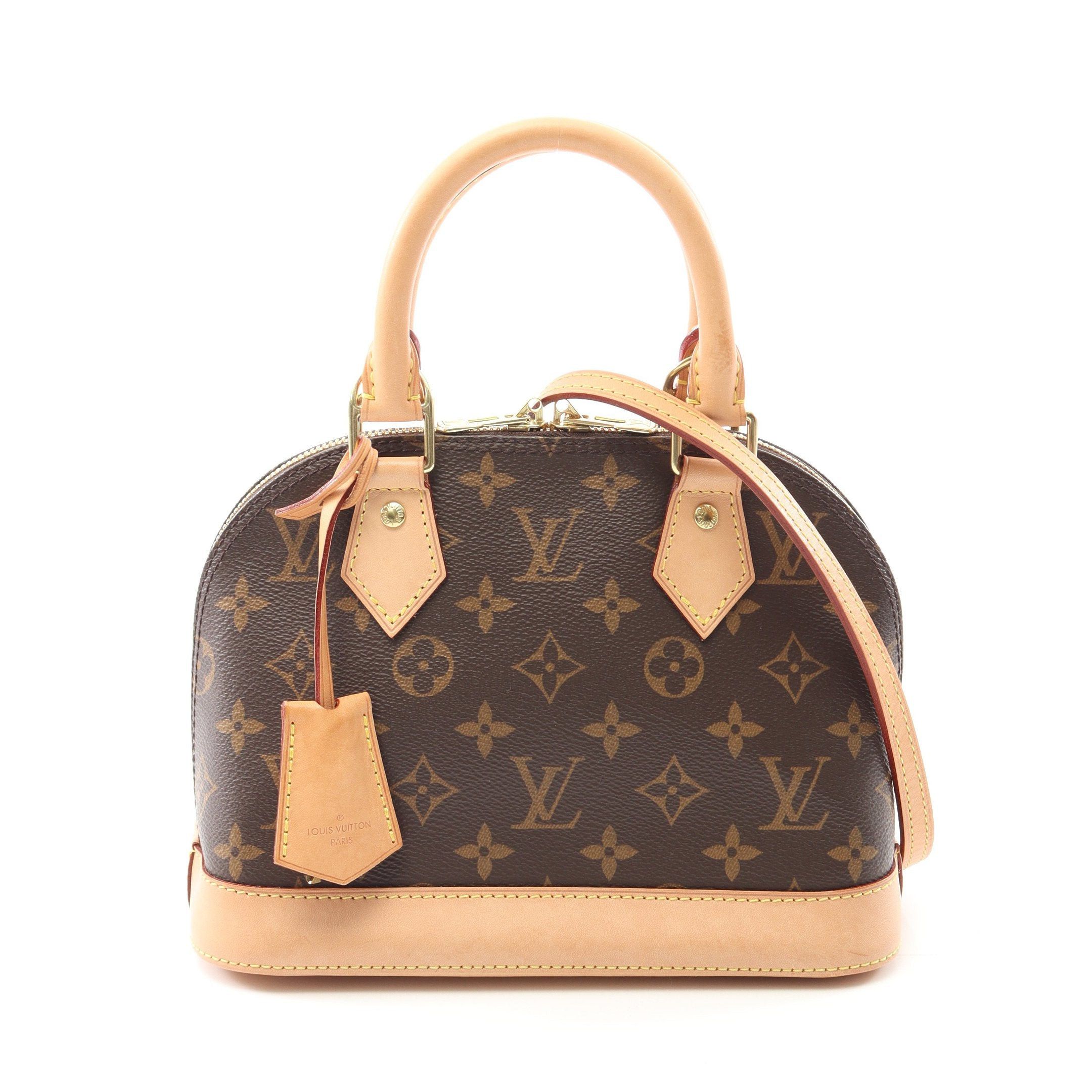 Louis Vuitton Louis Vuitton Alma Bb Monogram Handbag Leather Brown Size ONE SIZE - 1 Thumbnail