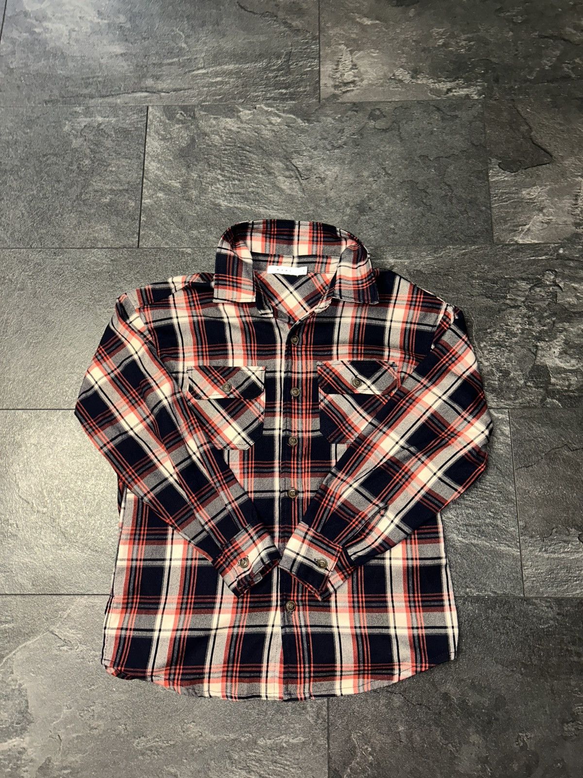 MNML Mnml Flannel Black Red Size US S / EU 44-46 / 1 - 1 Thumbnail