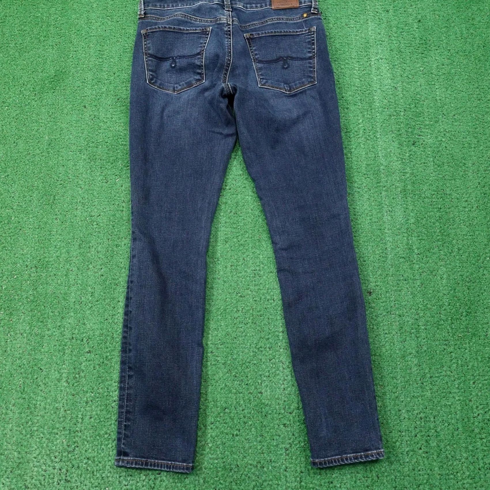 Lucky Brand Lucky Brand Lolita Skinny Jeans Womens 2 Medium Blue Denim 5-Pocket Stretch Zip Belts Logo Embroidered Back Patch Size 26" / US 2 / IT 38 - 4 Thumbnail