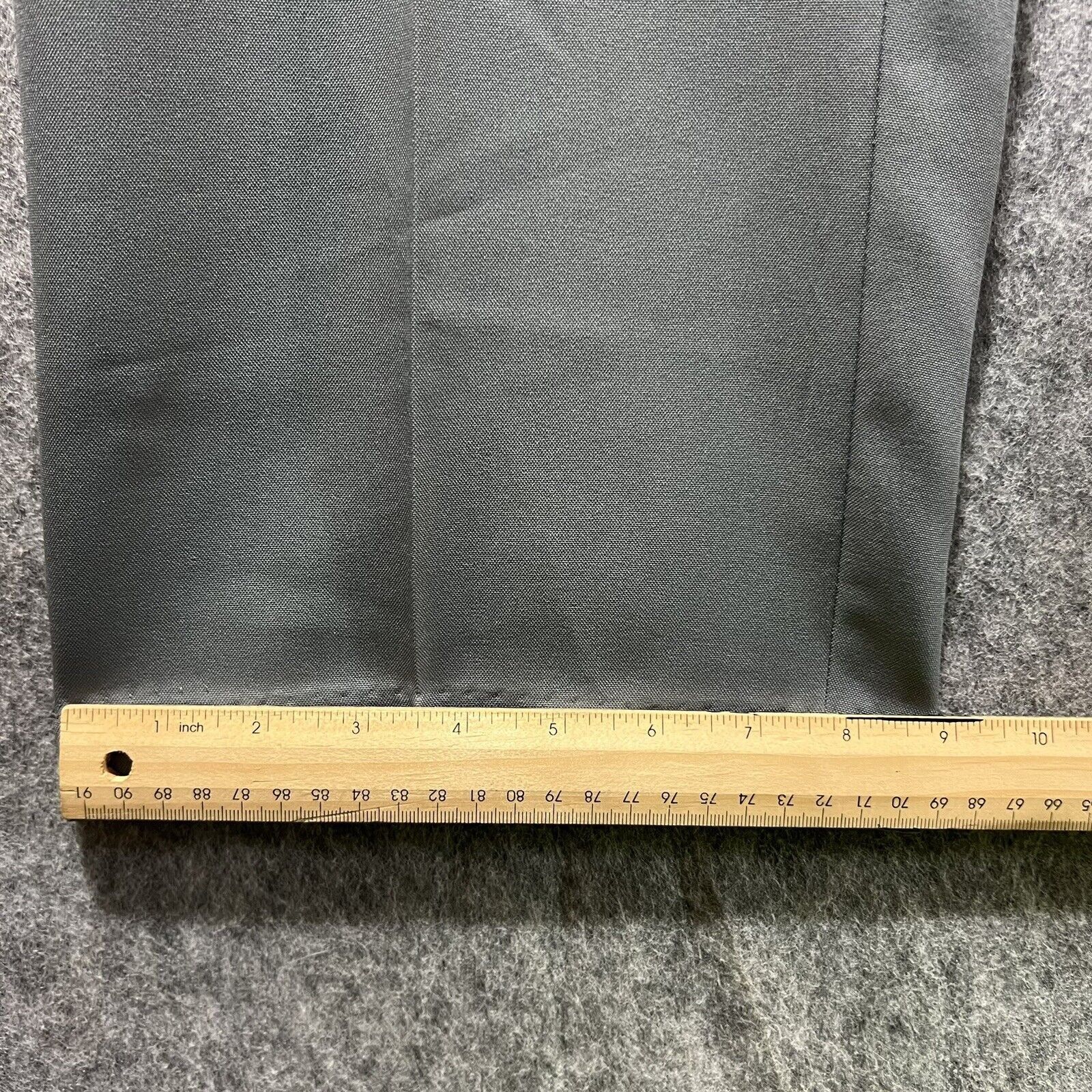 Vintage Vintage Slacks Mens 34x31 Gray Flat Front Dress Pants Talon Size US 34 / EU 50 - 4 Thumbnail