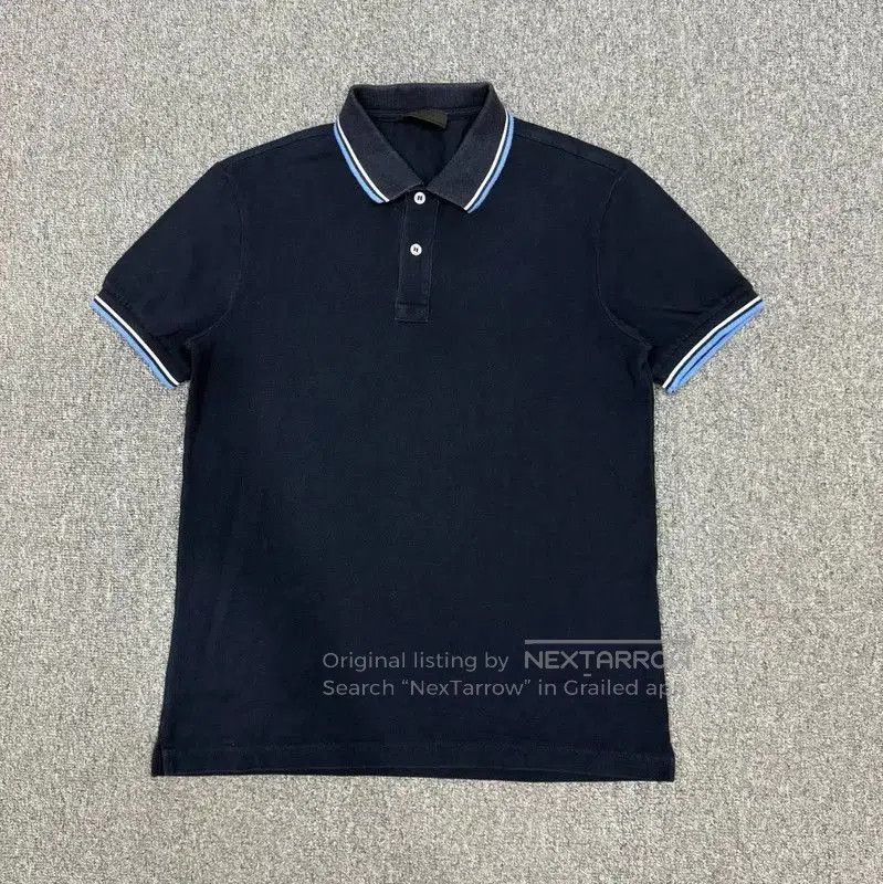 Prada Prada Men's Blue Cotton Polo Shirt. Size US M / EU 48-50 / 2 - 1 Thumbnail