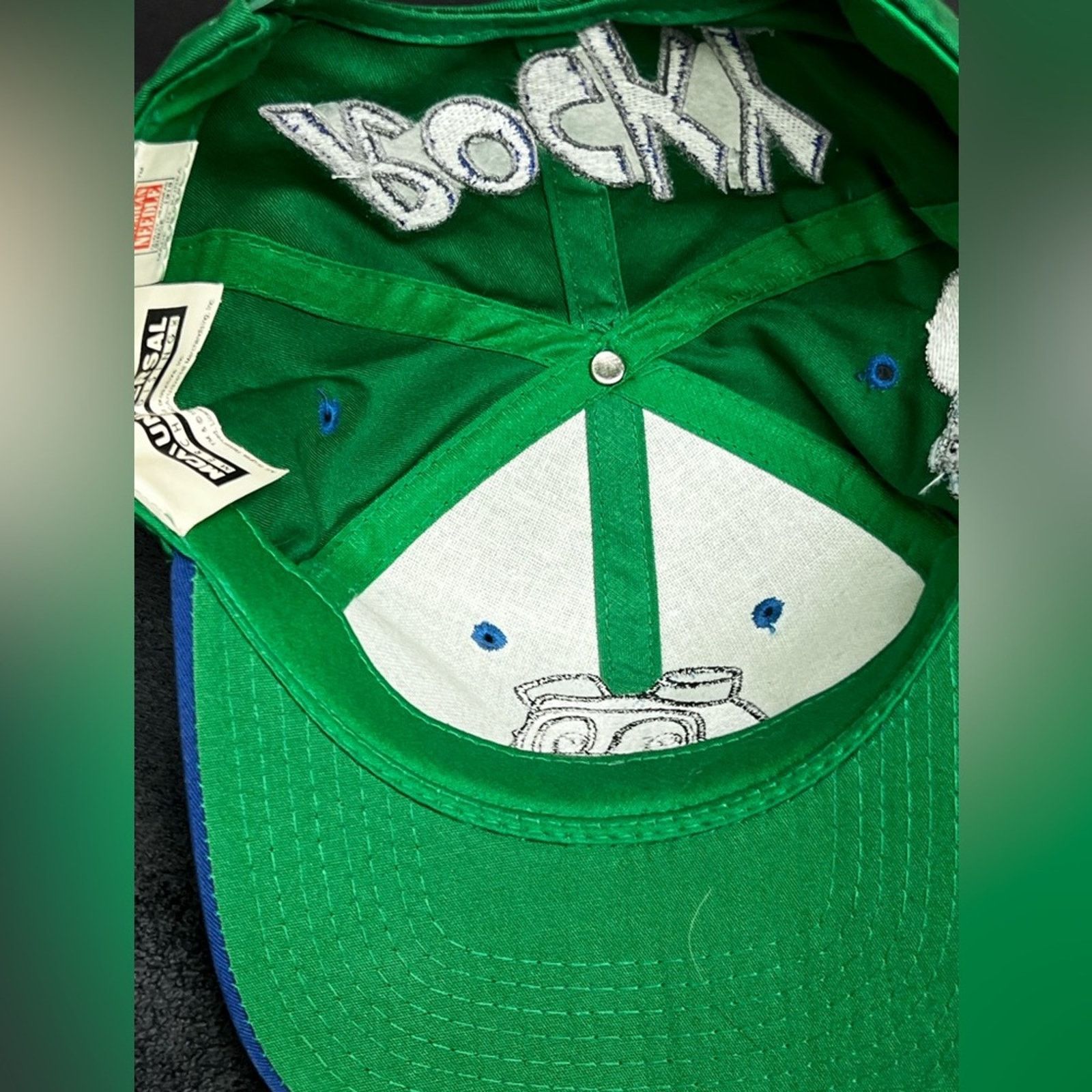 American Needle Vtg Rocky Bulwinkle Blockhead Snapback 90s Rare Toon Cartoon Size ONE SIZE - 6 Thumbnail