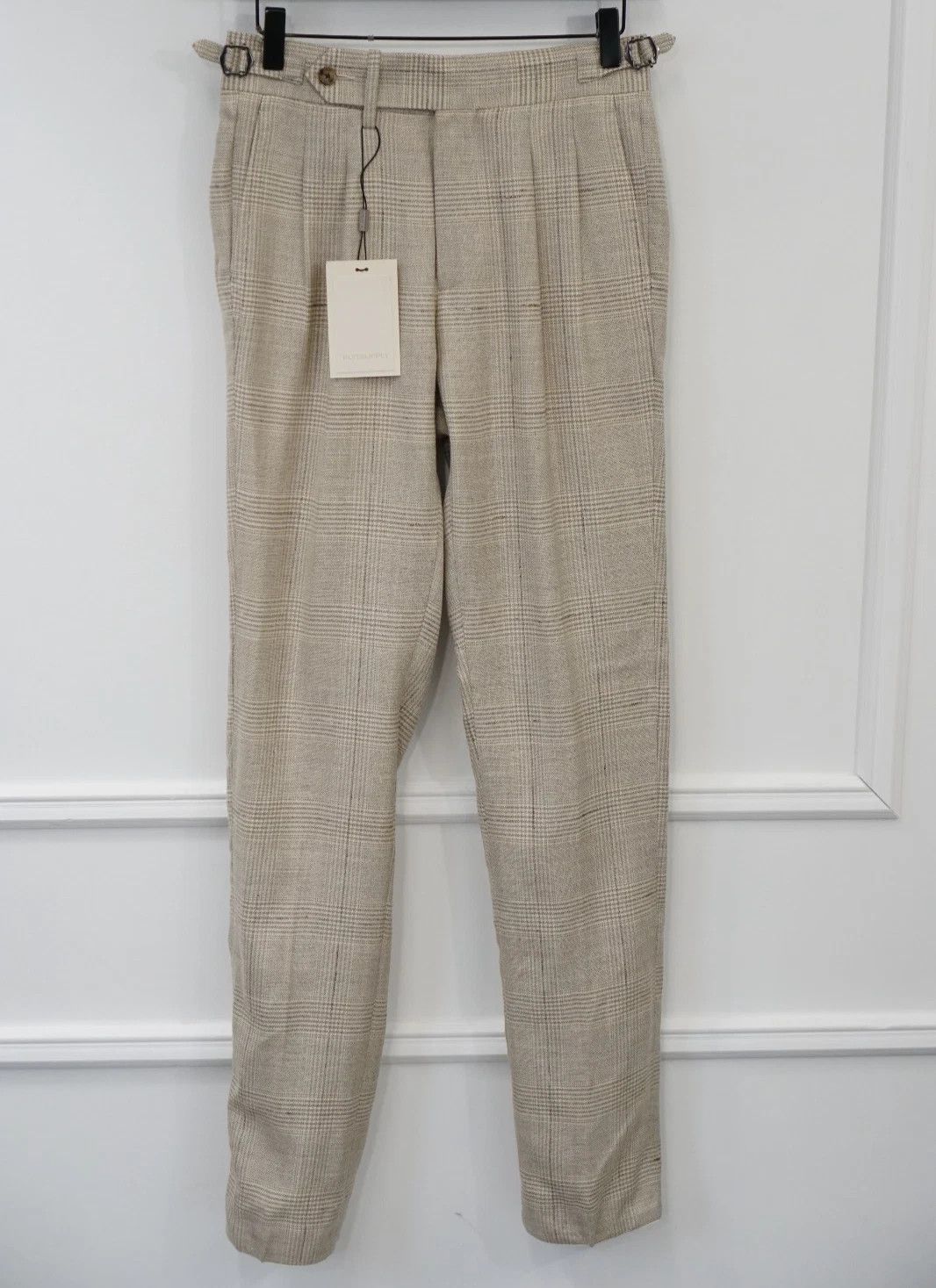 Suitsupply Men Suitsupply Pants Beige Wool Silk & Linen Size UK/US32 Size 34S - 1 Thumbnail
