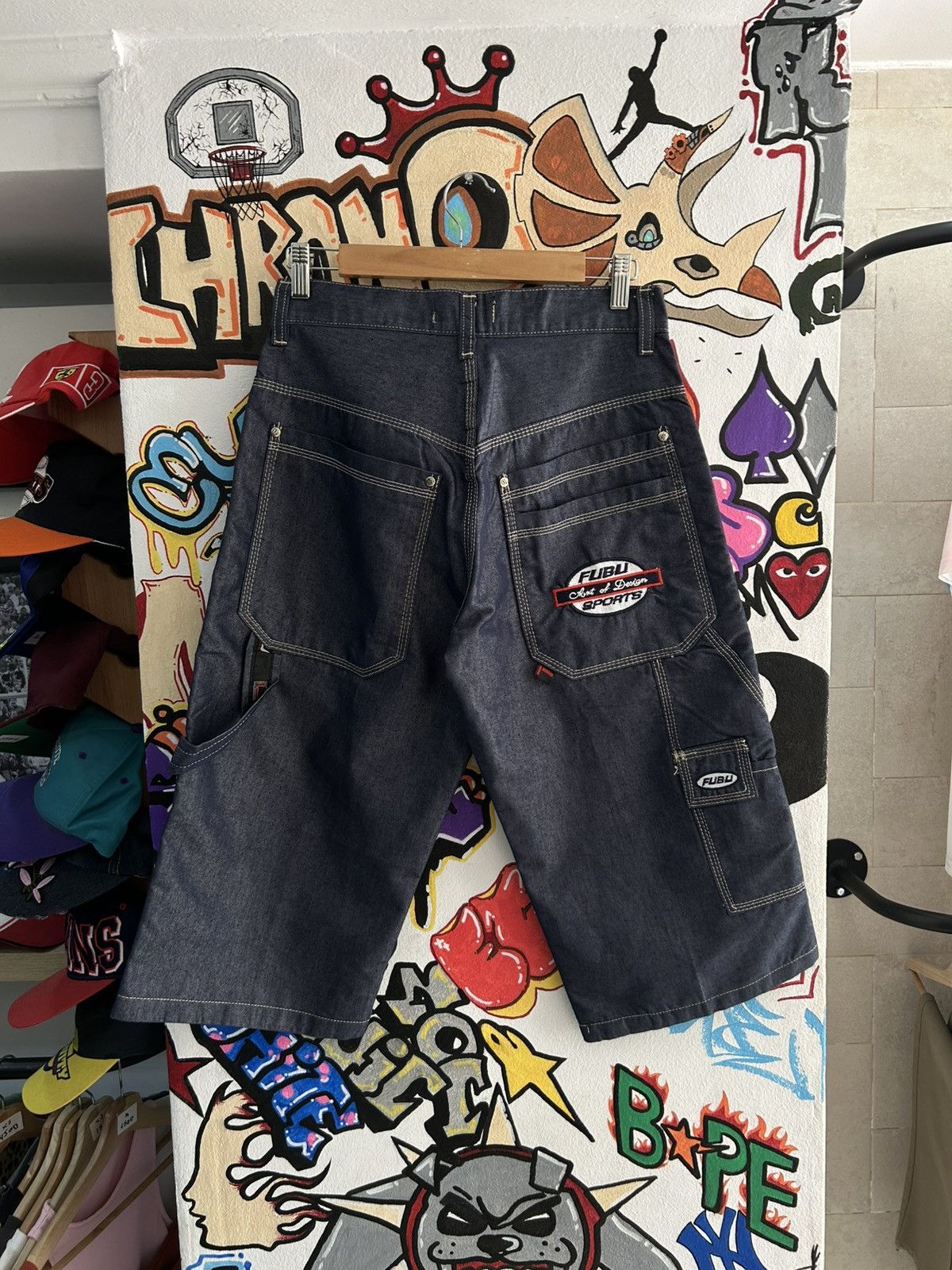 Fubu × Vintage Fubu 90s Jorts Size US 28 / EU 44 - 2 Thumbnail