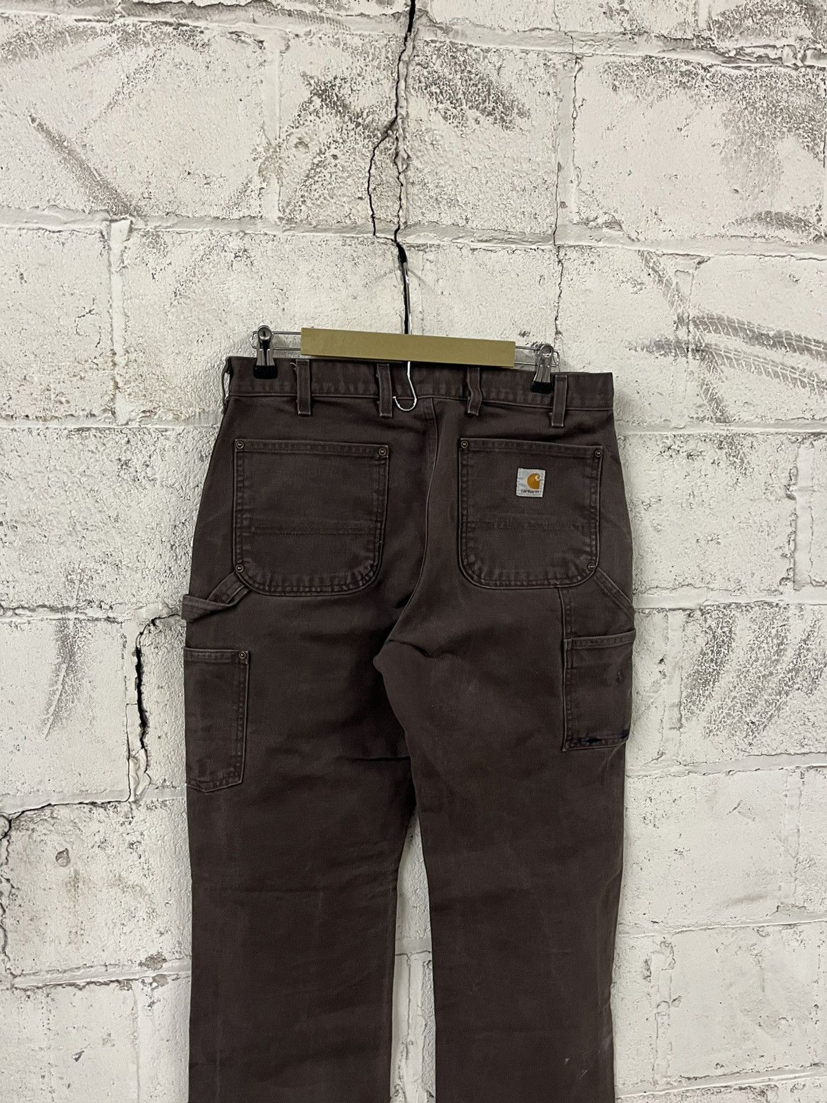 Carhartt Carhartt double knees vintage mocha brown rare baggy hype Size US 33 - 7 Thumbnail