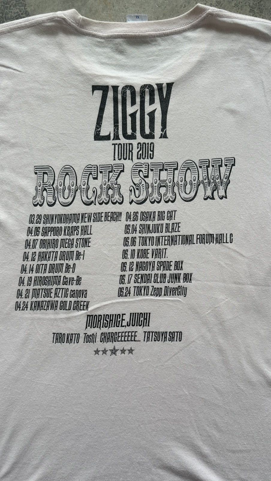 Band Tees × Vivienne Westwood ZIGGY ROCKSHOW JAPANESE BAND BOWIE Size US XL / EU 56 / 4 - 5 Thumbnail