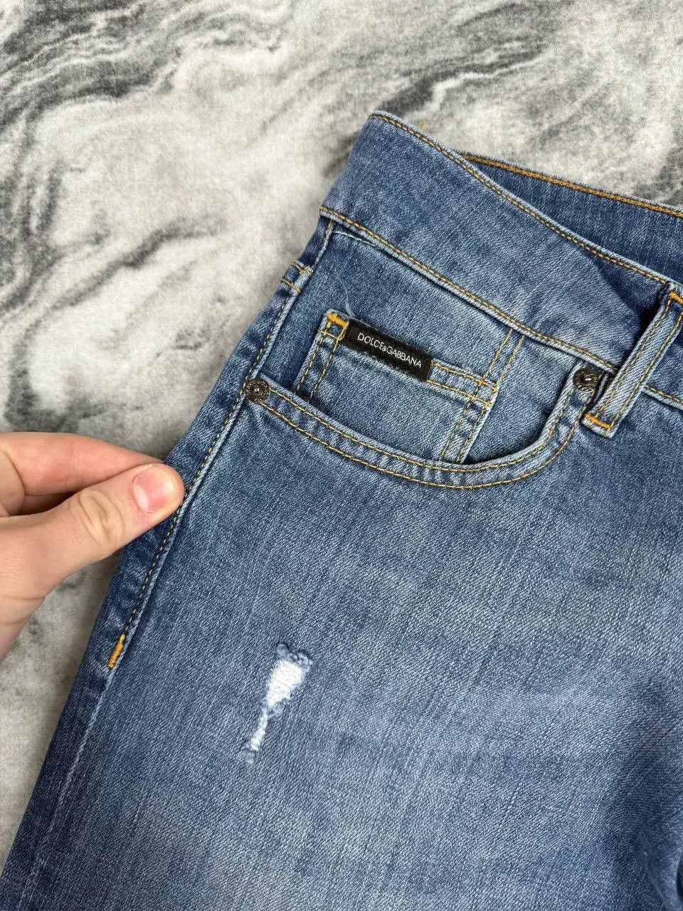 Dolce & Gabbana NEW Dolce Gabbana Metal Logo Denim Jeans Slim Fit Size US 32 / EU 48 - 5 Thumbnail