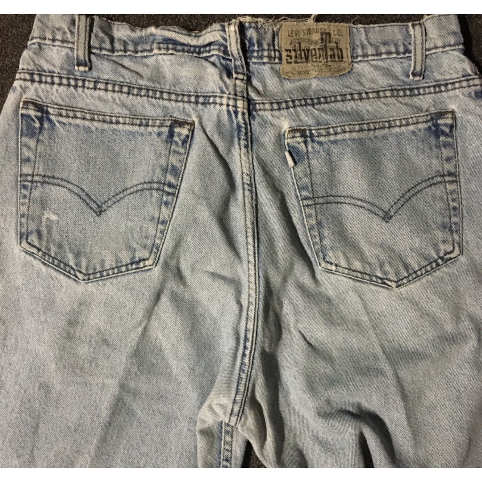 Levi's VINTAGE Levi’s Silvertab 90s Jeans Loose Faded Distress Blue 34/29 USA Men Jeans Grunge Skate Size US 34 / EU 50 - 5 Thumbnail