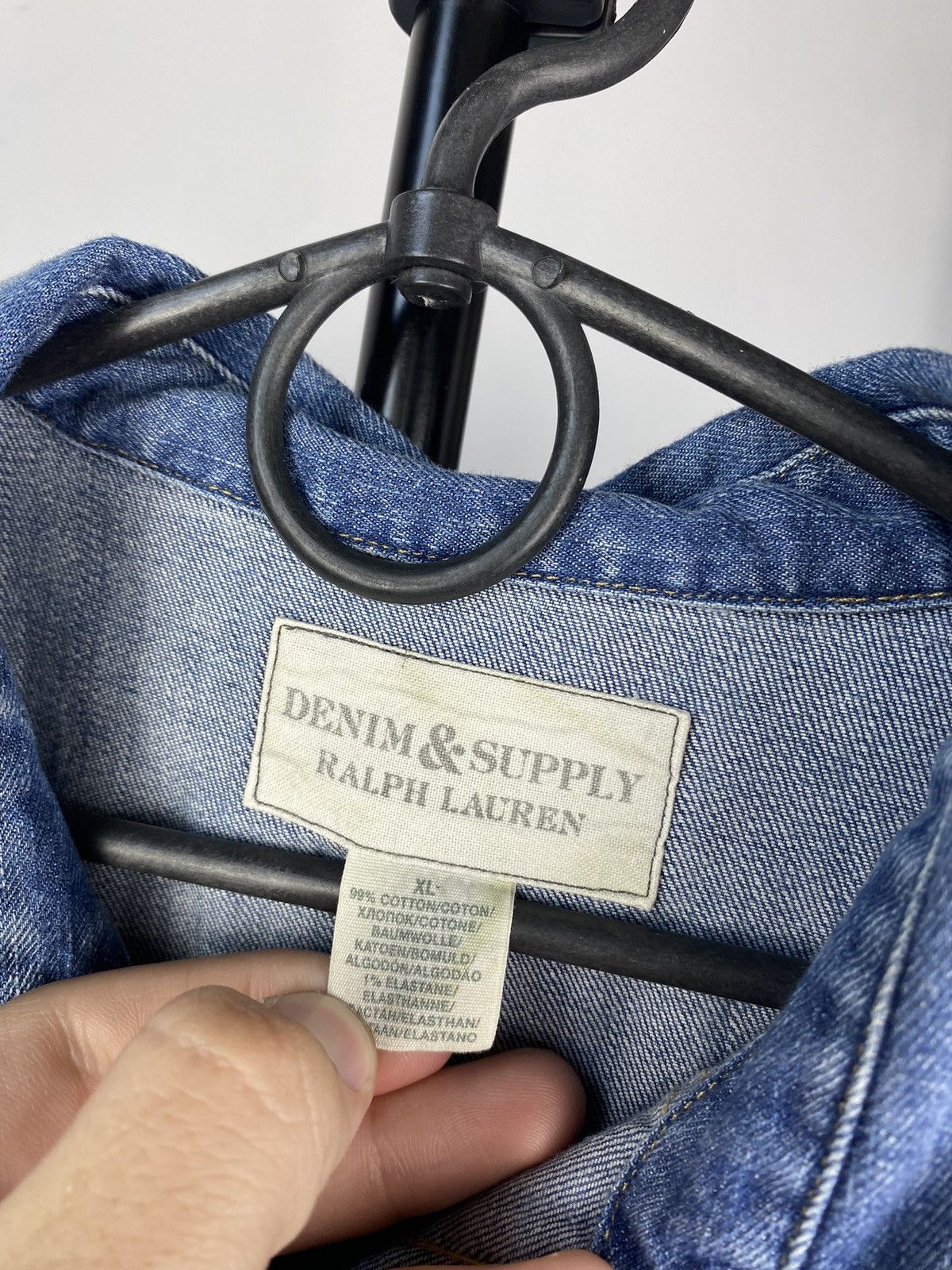 Denim & Supply Ralph Lauren × Designer × Vintage Denim Supply Ralph Lauren Blue Button Up Denim Pocket Shirt Size US XL / EU 56 / 4 - 4 Thumbnail
