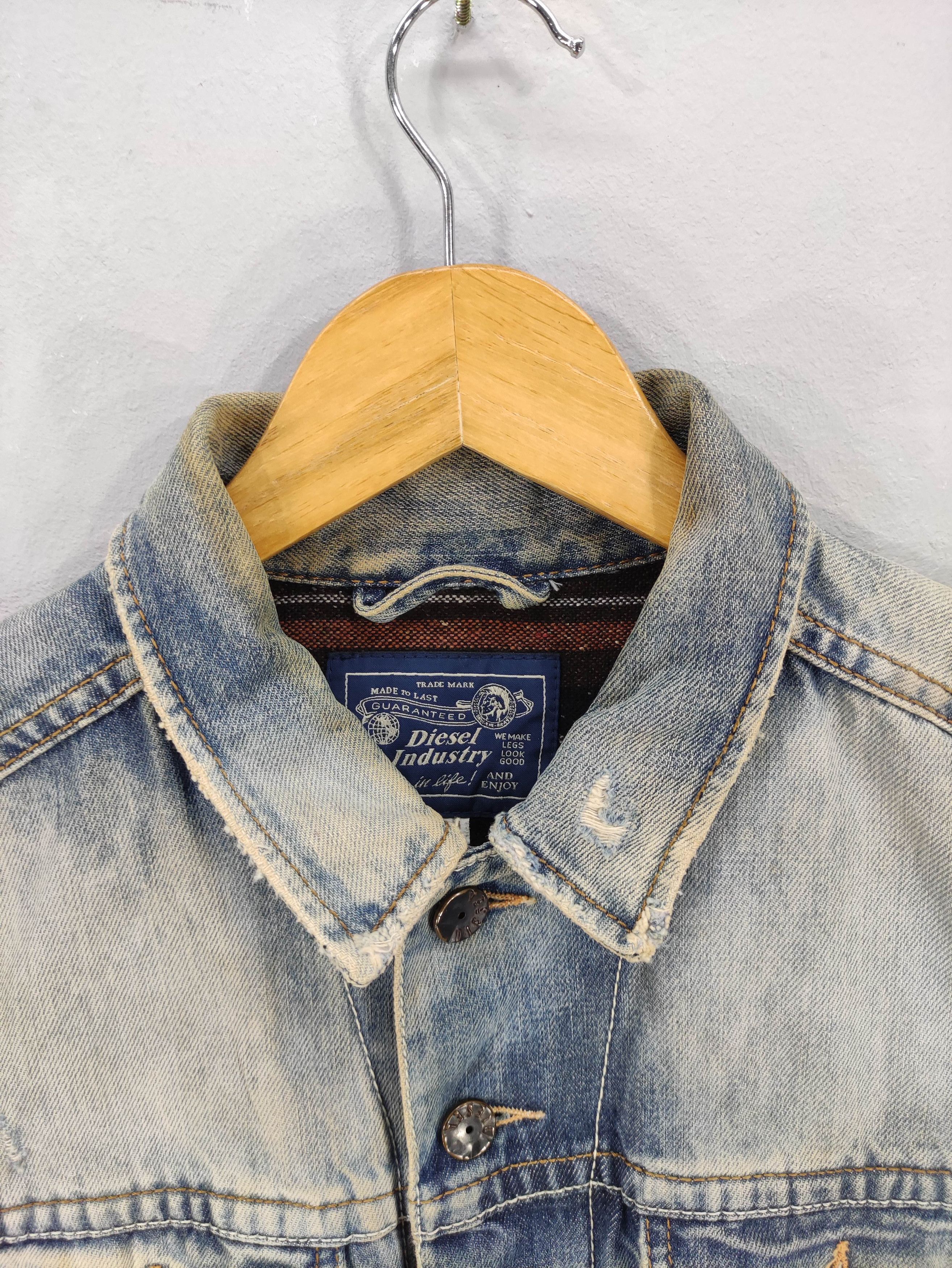 Diesel Vintage Diesel Distressed Denim Jacket Size US M / EU 48-50 / 2 - 2 Thumbnail