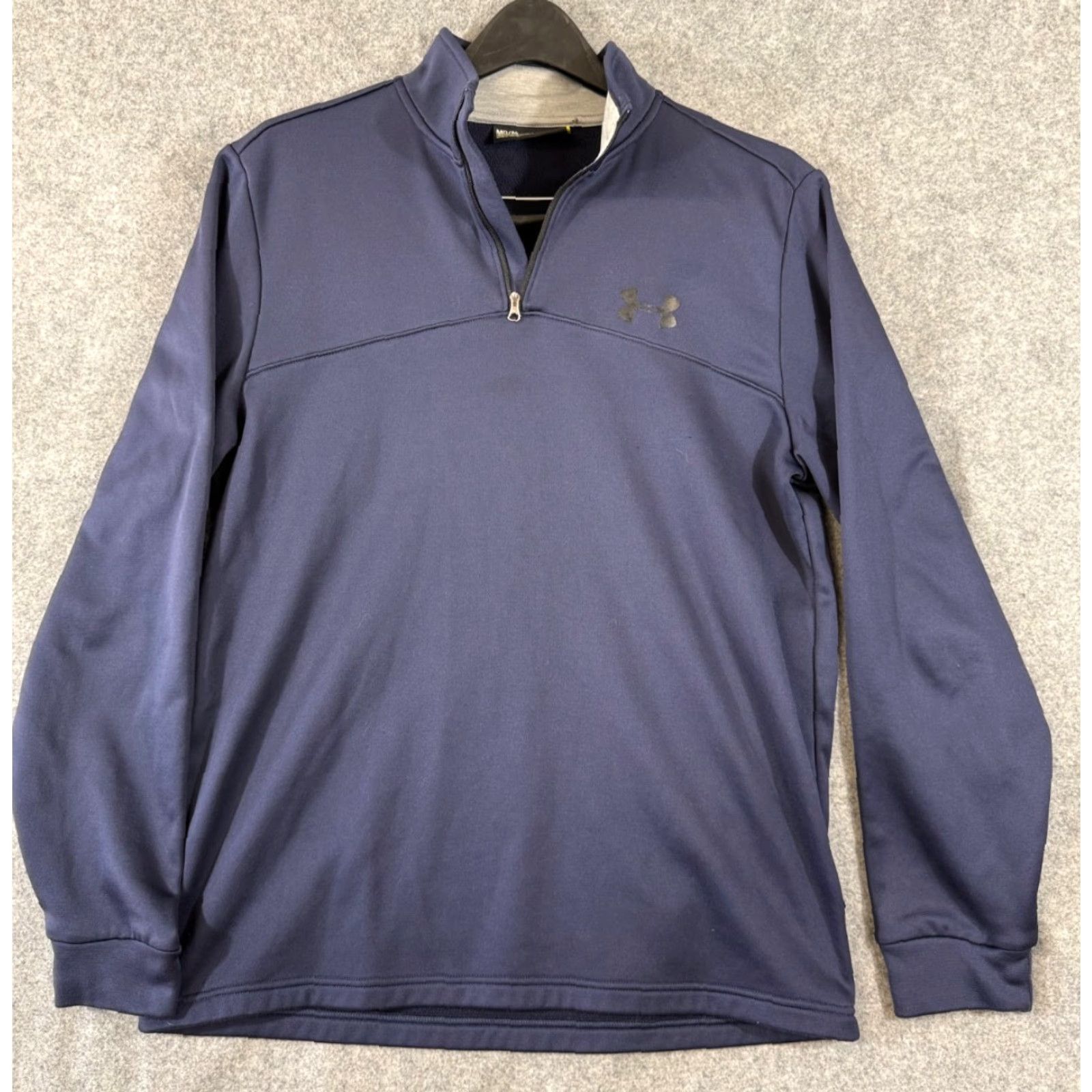 Under Armour Under Armour Jacket Mens M Blue 1/4 Zip Loose Pullover Outdoor Performance Logo Stand-Up Neck Clothing Size US M / EU 48-50 / 2 - 2 Thumbnail