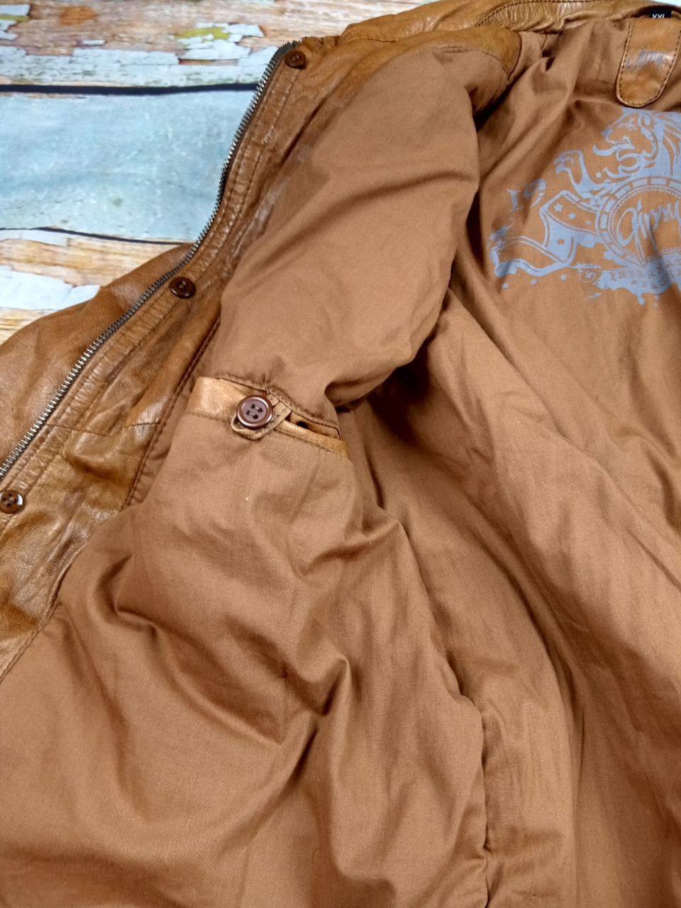 Other Gipsy Mens Leather Jacket Size US XL / EU 56 / 4 - 15 Thumbnail