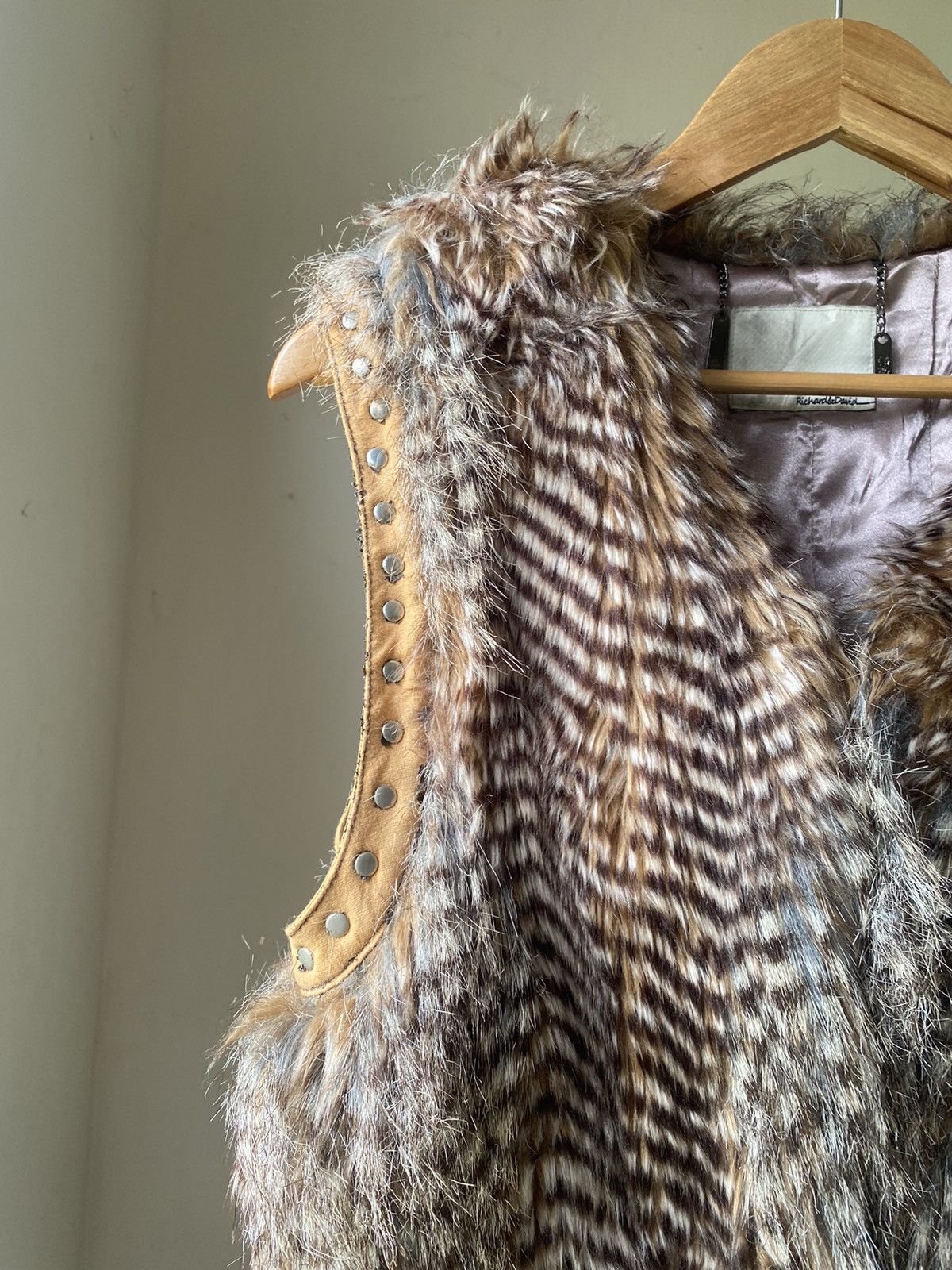Hysteric Glamour × Japanese Brand × Le Grande Bleu (L.G.B.) RICHARD & DAVID FAUX FUR VEST MINK PEACOCK 90s LGB Size US M / EU 48-50 / 2 - 5 Thumbnail