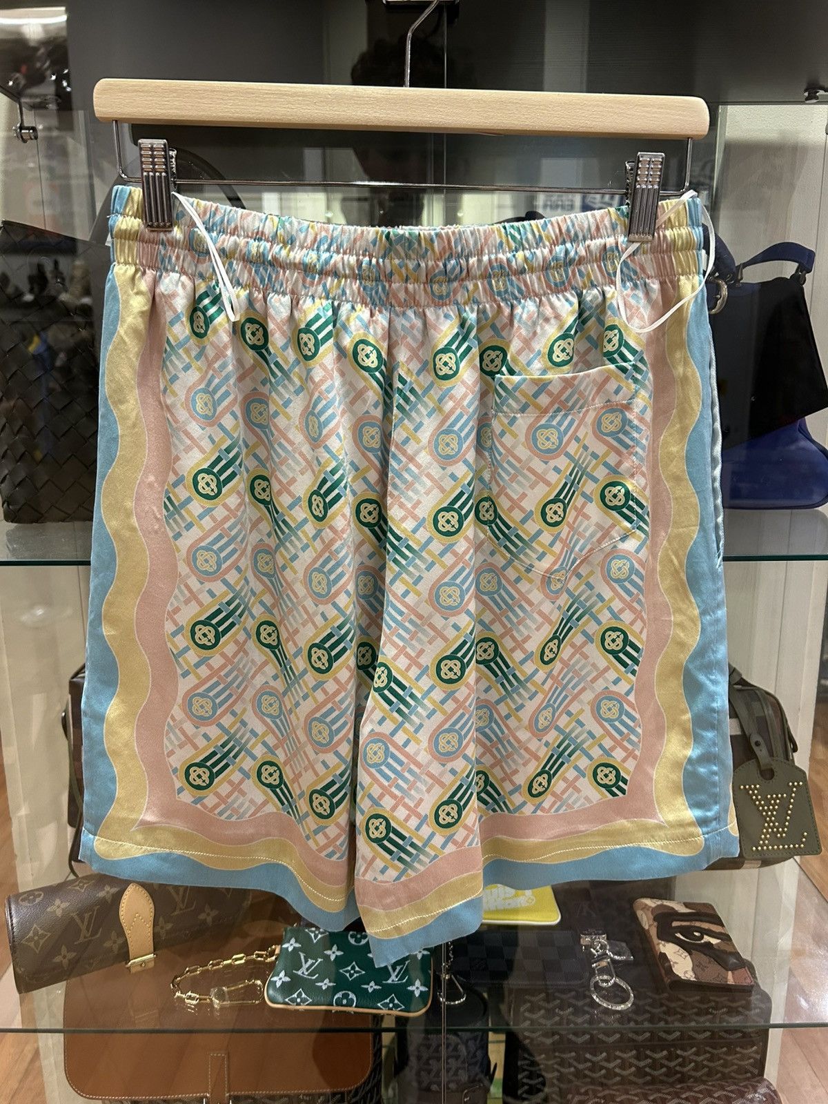 Casablanca Casablanca Ping Pong Silk Shorts Size US 32 / EU 48 - 2 Thumbnail
