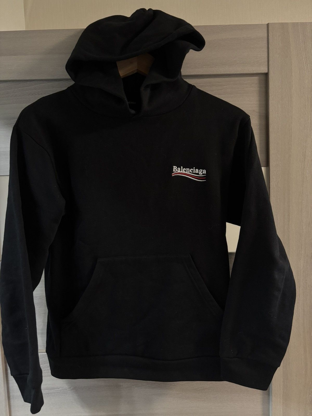 Balenciaga embroidered campaign hoodie