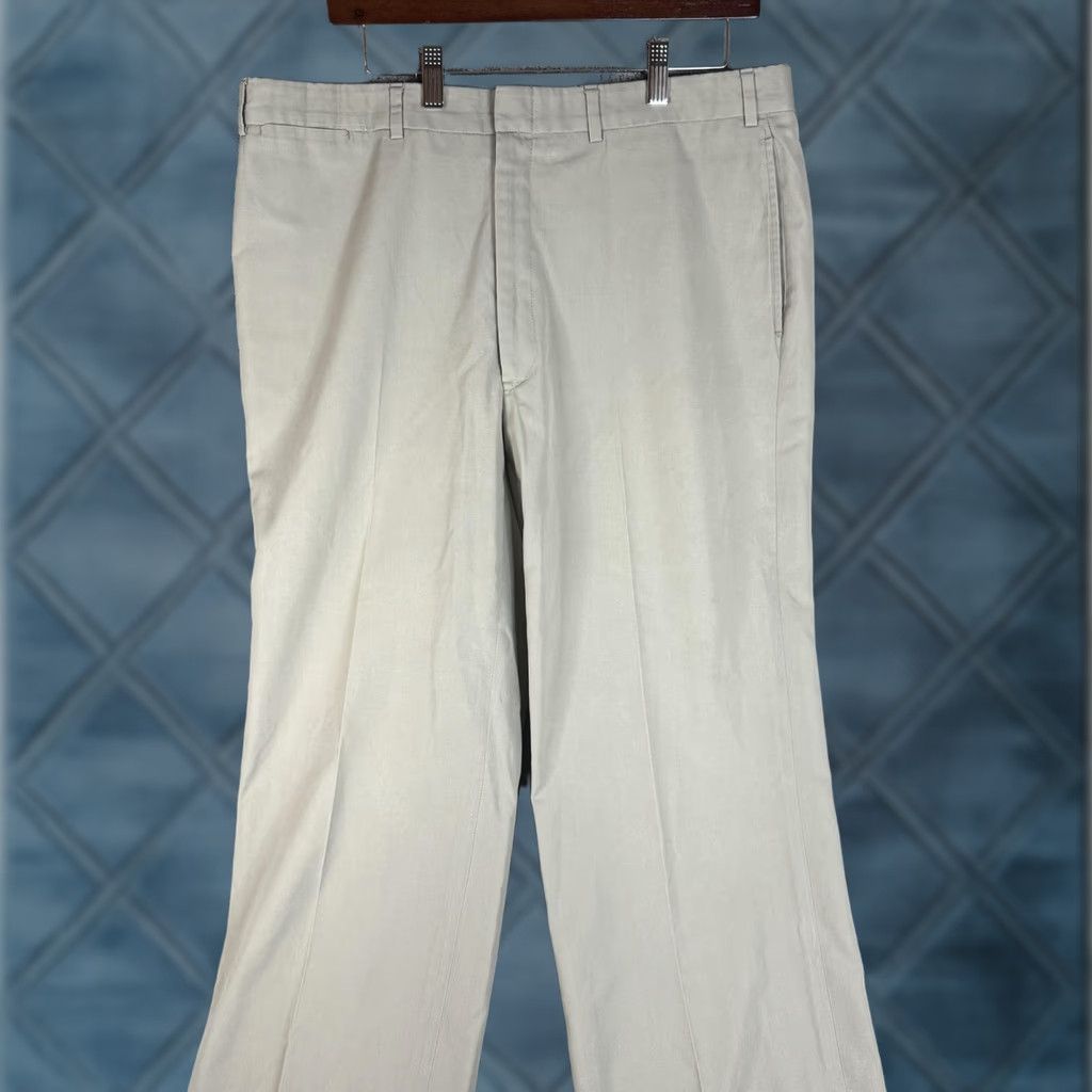 Brooks Brothers Brooks Brothers Dress Pants Mens Khaki Tan Flat Front Cuffed Made in USA Slacks 36 Beige Front Type Flat Front Pants Business Menswwww Size US 36 / EU 52 - 1 Thumbnail