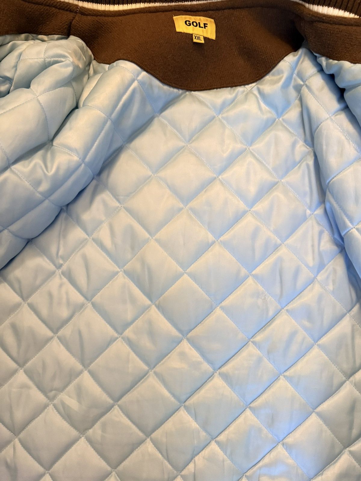 Tyler The Creator Golf Wang 2XL Varsity Brown/Cream Tyler Creator (19–21) Size US XXL / EU 58 / 5 - 3 Thumbnail