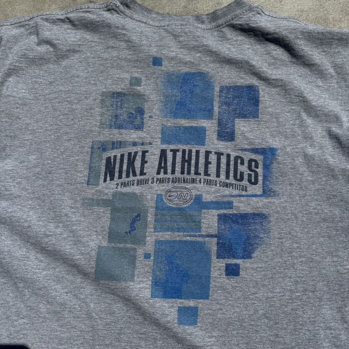 JNCO × Nike × Stussy Vintage 90s Grey Nike Swoosh Graphic Tee Baggy Skater XXL Size US XXL / EU 58 / 5 - 10 Thumbnail