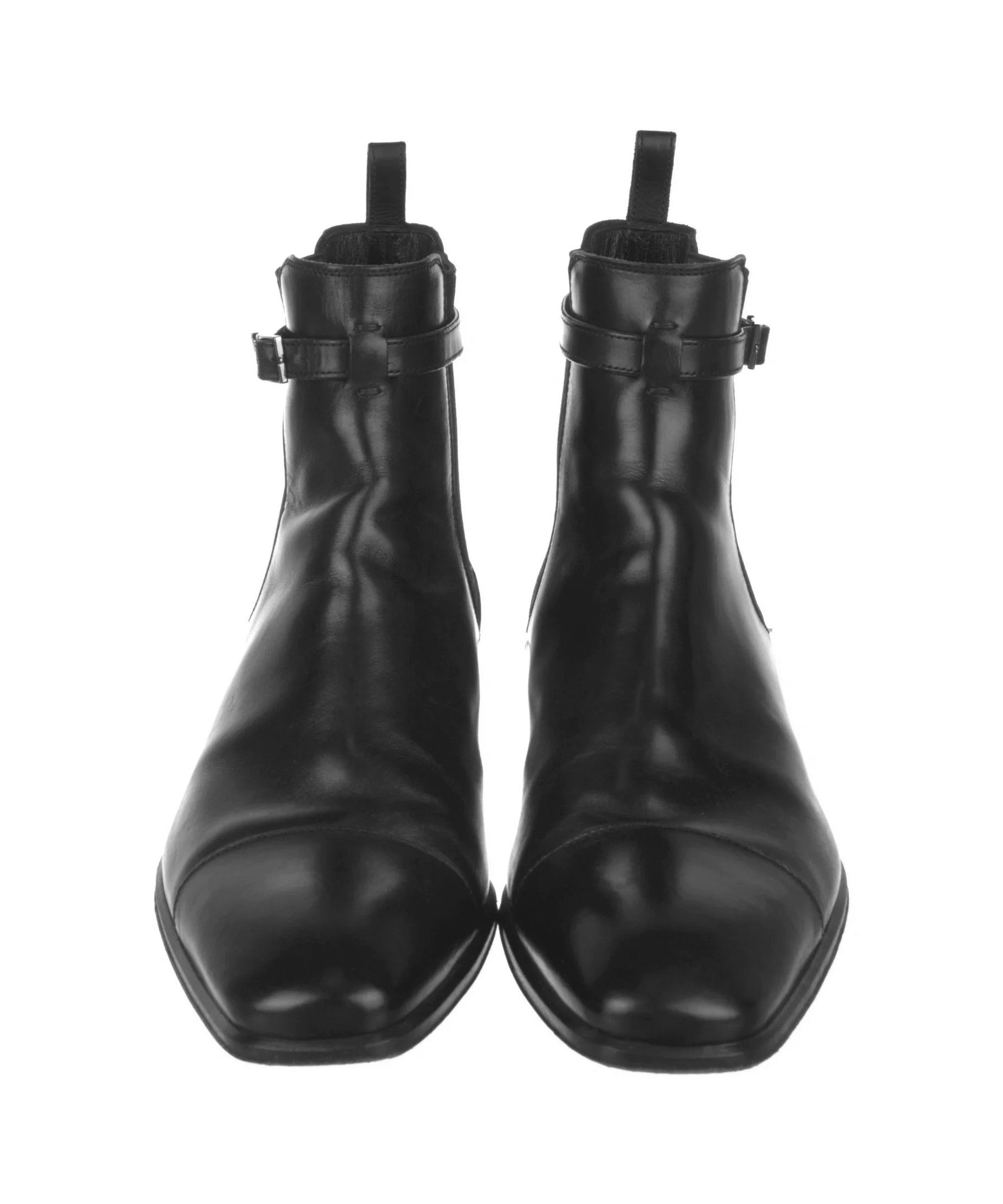 Louis Vuitton LOUIS VUITTON Boots Leather Shoes Ankle Logo LV Black 43 Size US 10 / EU 43 - 2 Thumbnail