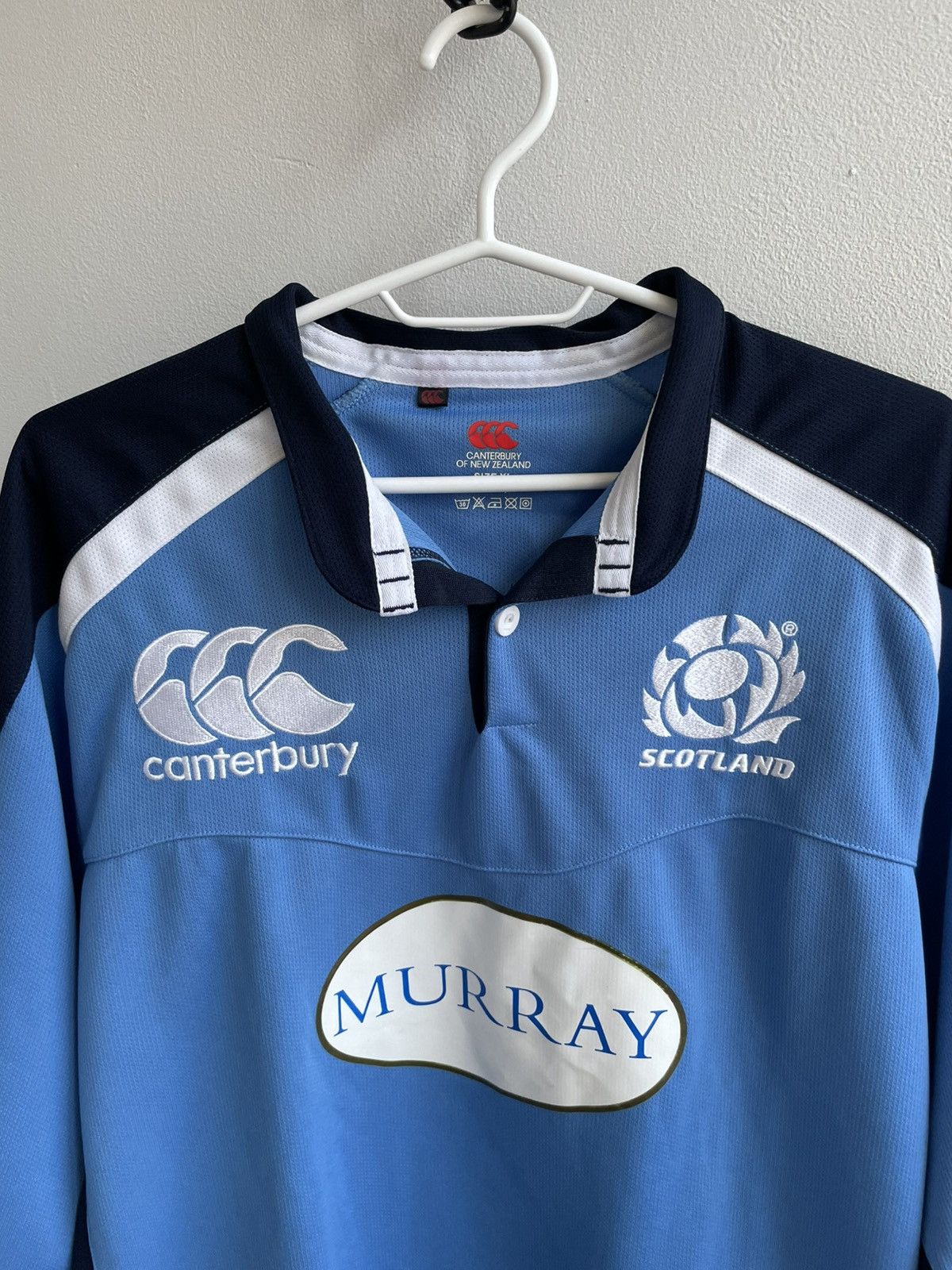 Canterbury of New Zealand Canterbury Scotland Rugby Union Jersey Navy Home Shirt Size US XL / EU 56 / 4 - 7 Thumbnail