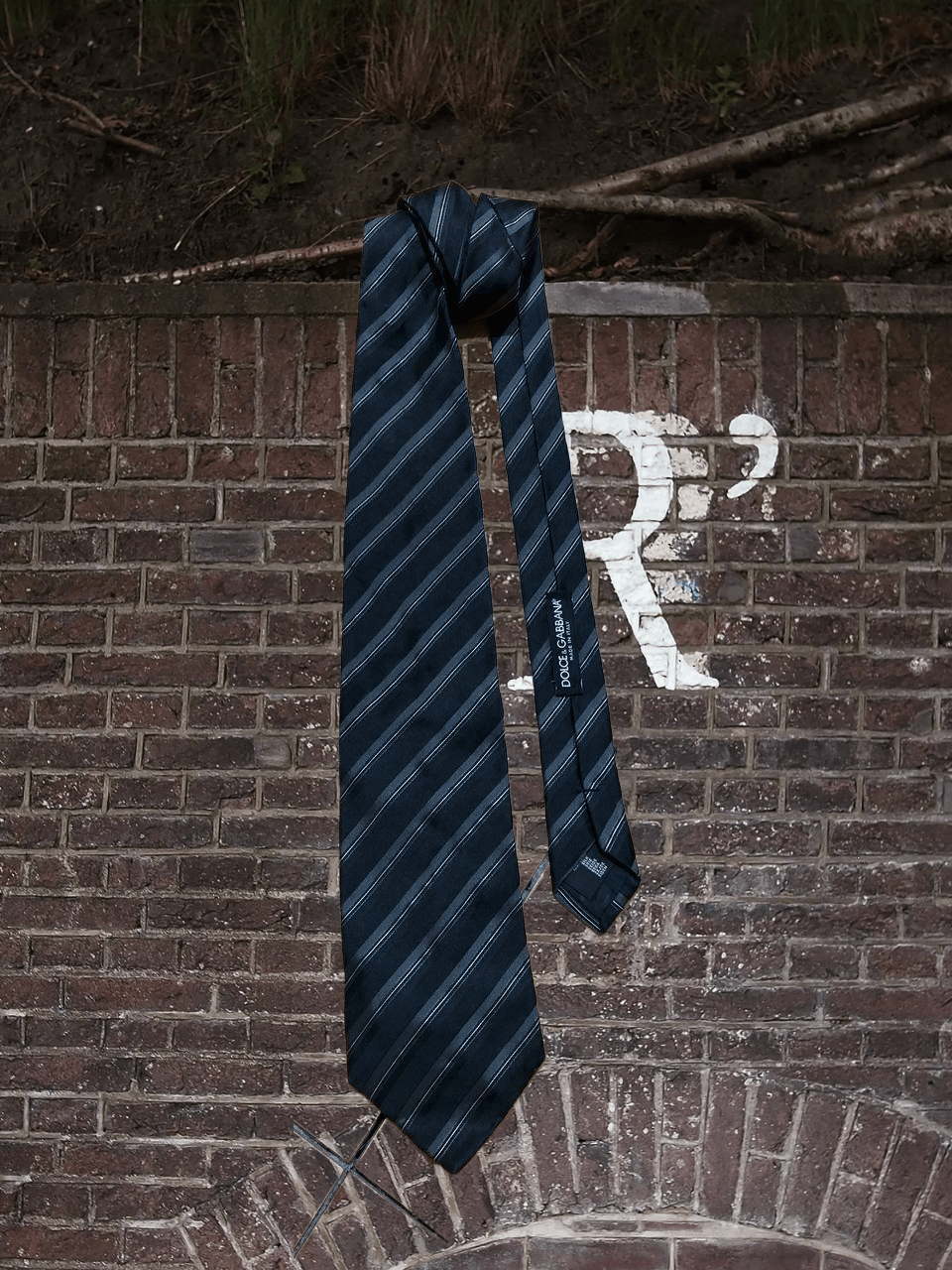 Dolce & Gabbana D&G 100% Silk Neck Striped Tie