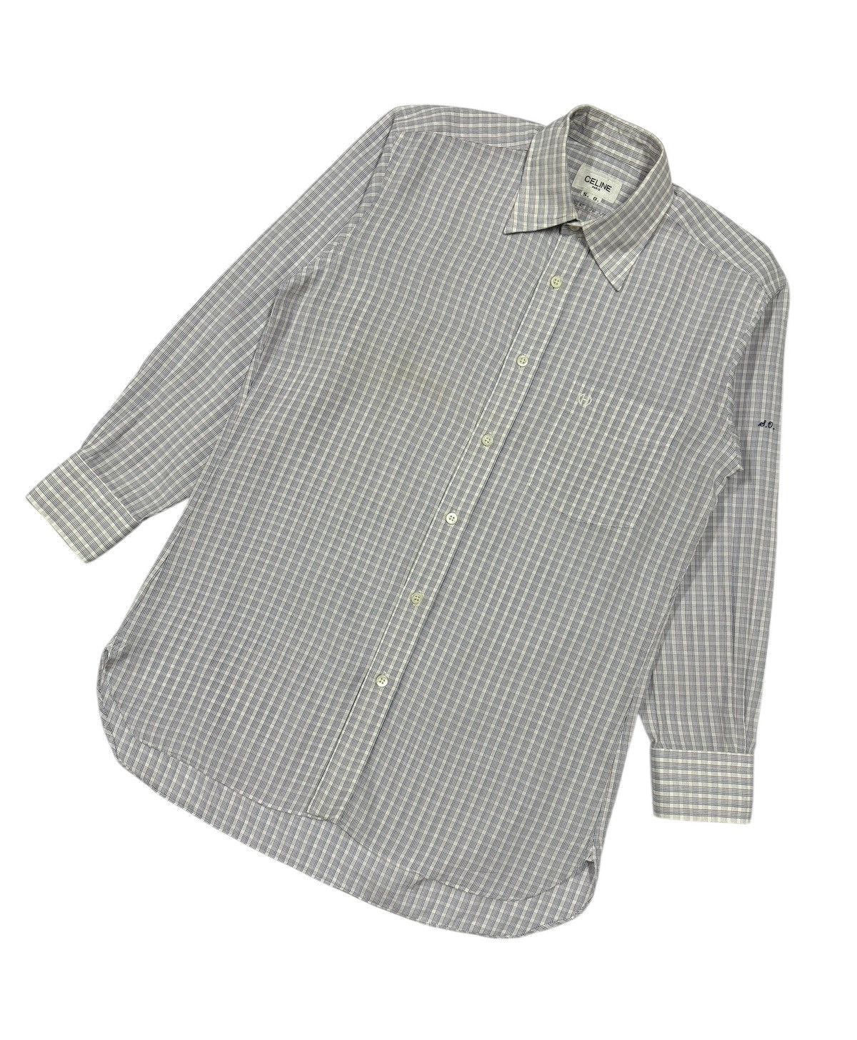 Celine Celine Paris Square Patterned Shirt Button Ups Size US M / EU 48-50 / 2 - 12 Thumbnail