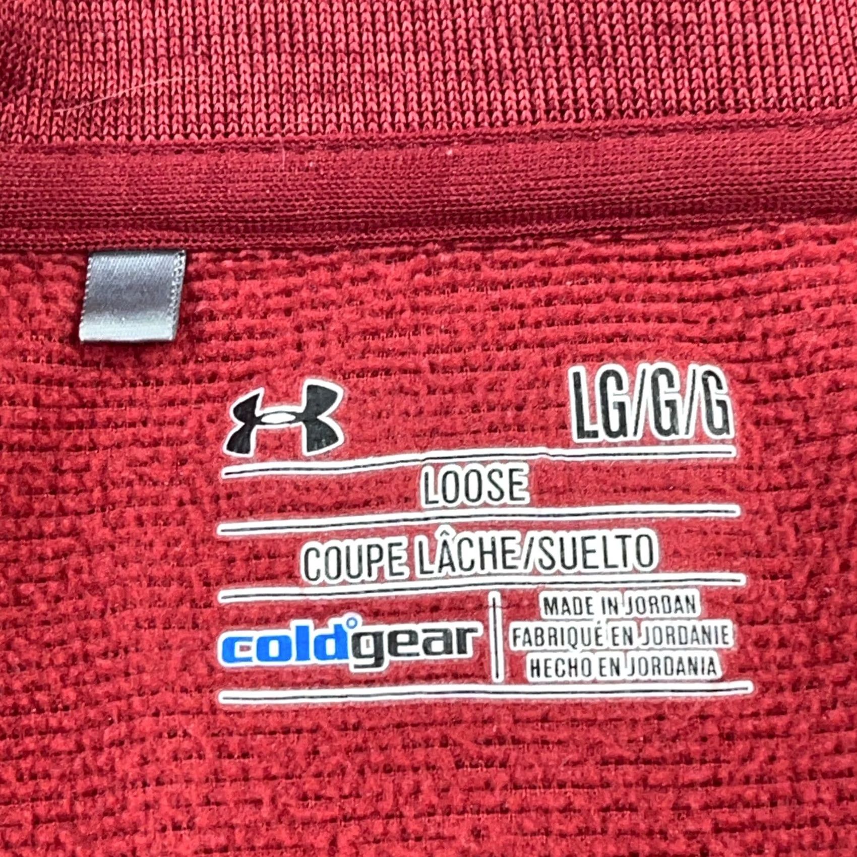 Under Armour Under Armour Sweatshirt Men Large Red Pullover 1/4 Zip Mock Neck Fleece Storm Regular Size L, Red, Sweatshirt, Men Size US L / EU 52-54 / 3 - 3 Thumbnail