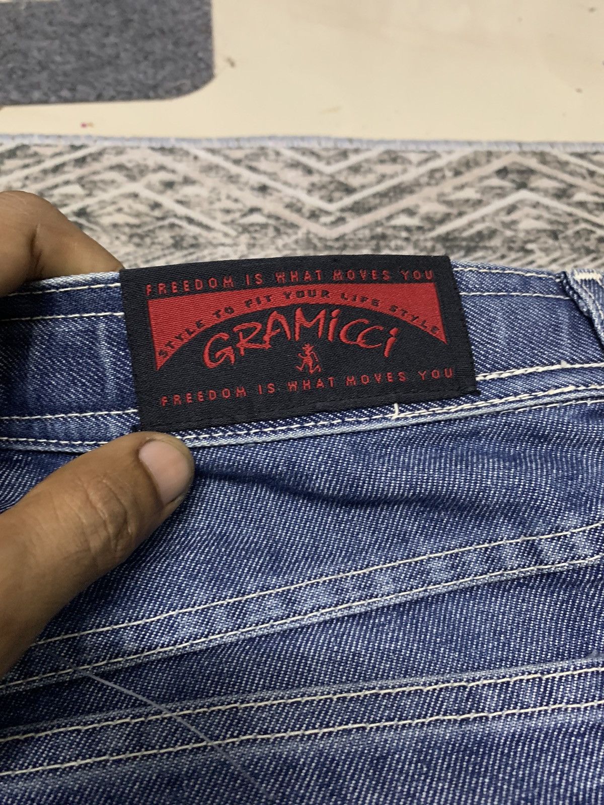 Gramicci 🔥BAGGY🔥90s GRAMICCI BAGGY DENIM PANT Size US 35 - 18 Thumbnail