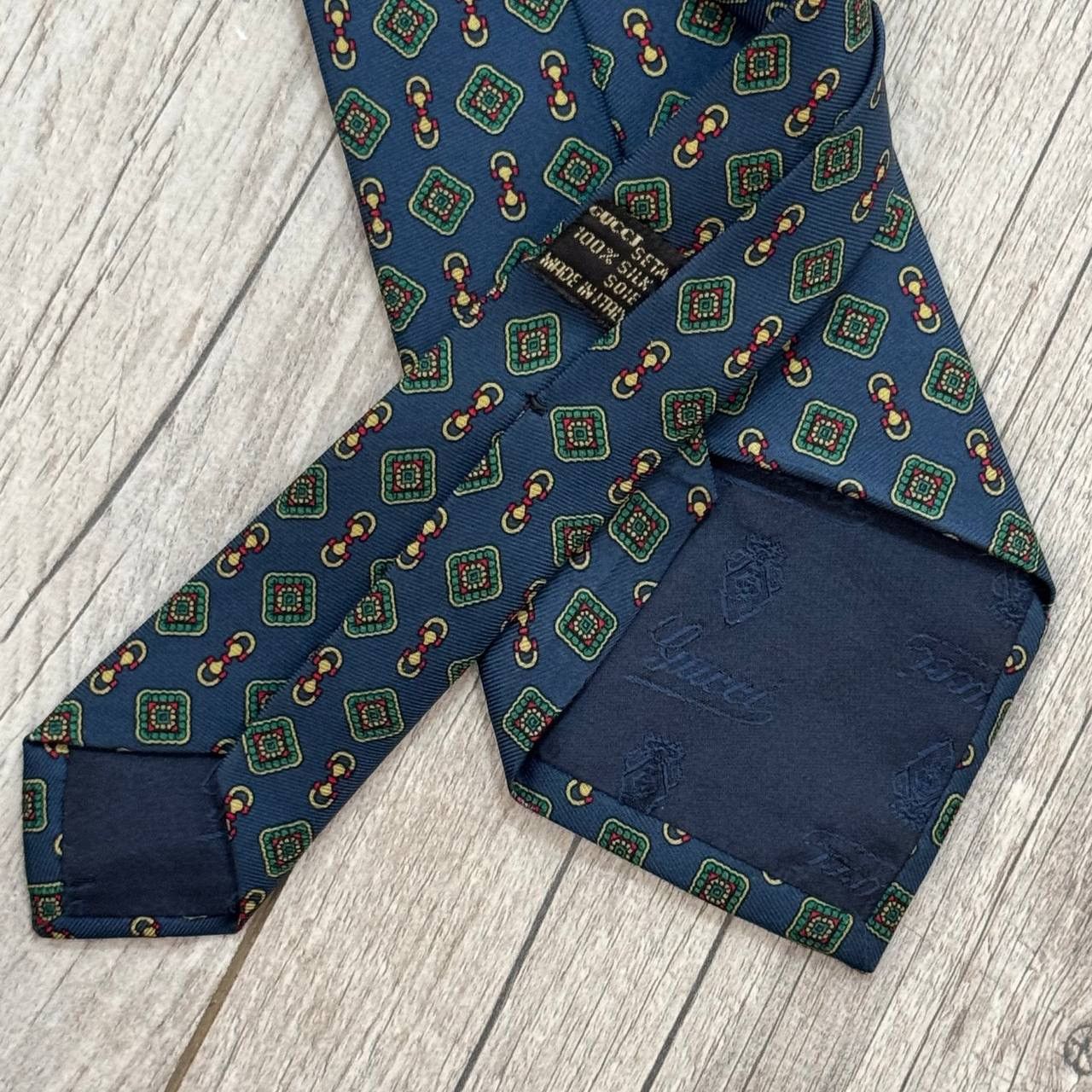 Gucci Vintage Gucci Silk Tie Size ONE SIZE - 6 Thumbnail