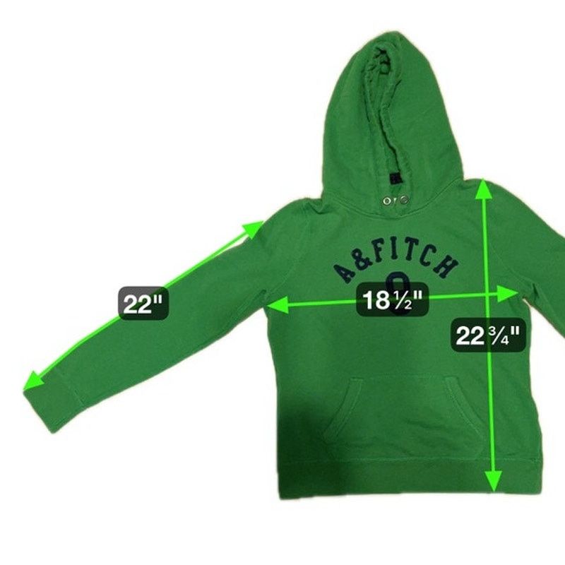 Abercrombie & Fitch Abercrombie & Fitch Green Logo Y2K Hoodie L Size L / US 10 / IT 46 - 8 Thumbnail