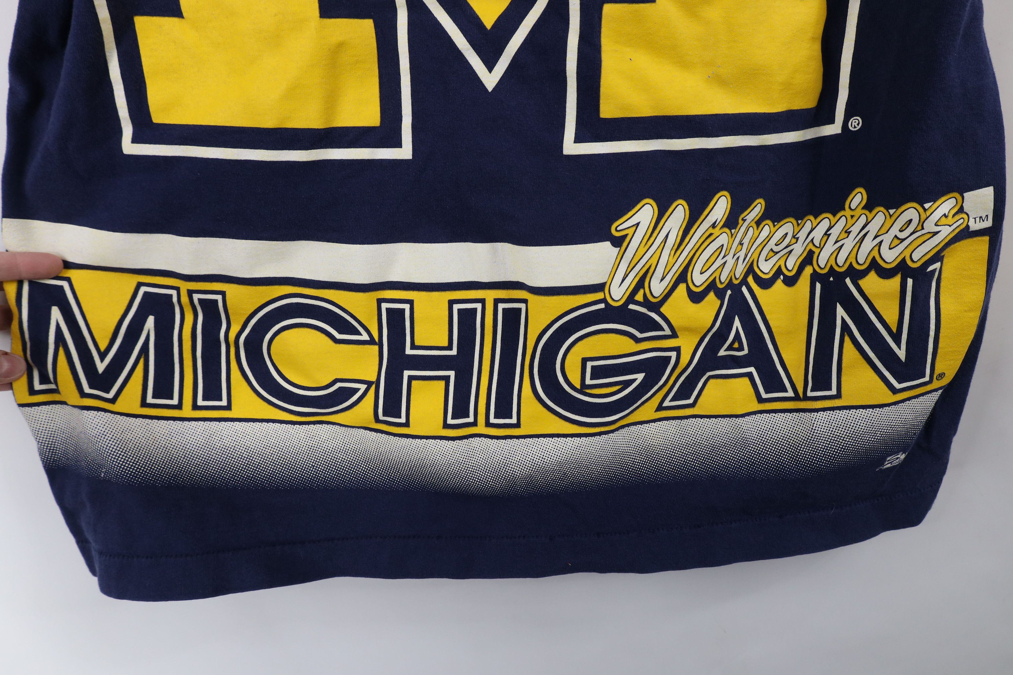 Vintage Vintage 90s Over Print University of Michigan T-Shirt USA Size US L / EU 52-54 / 3 - 5 Thumbnail