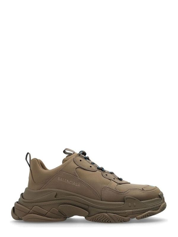 Balenciaga o1srvl11e0326 Triple S Sport Nylon Sneakers in Brown Size US 9 / EU 42 - 1 Thumbnail