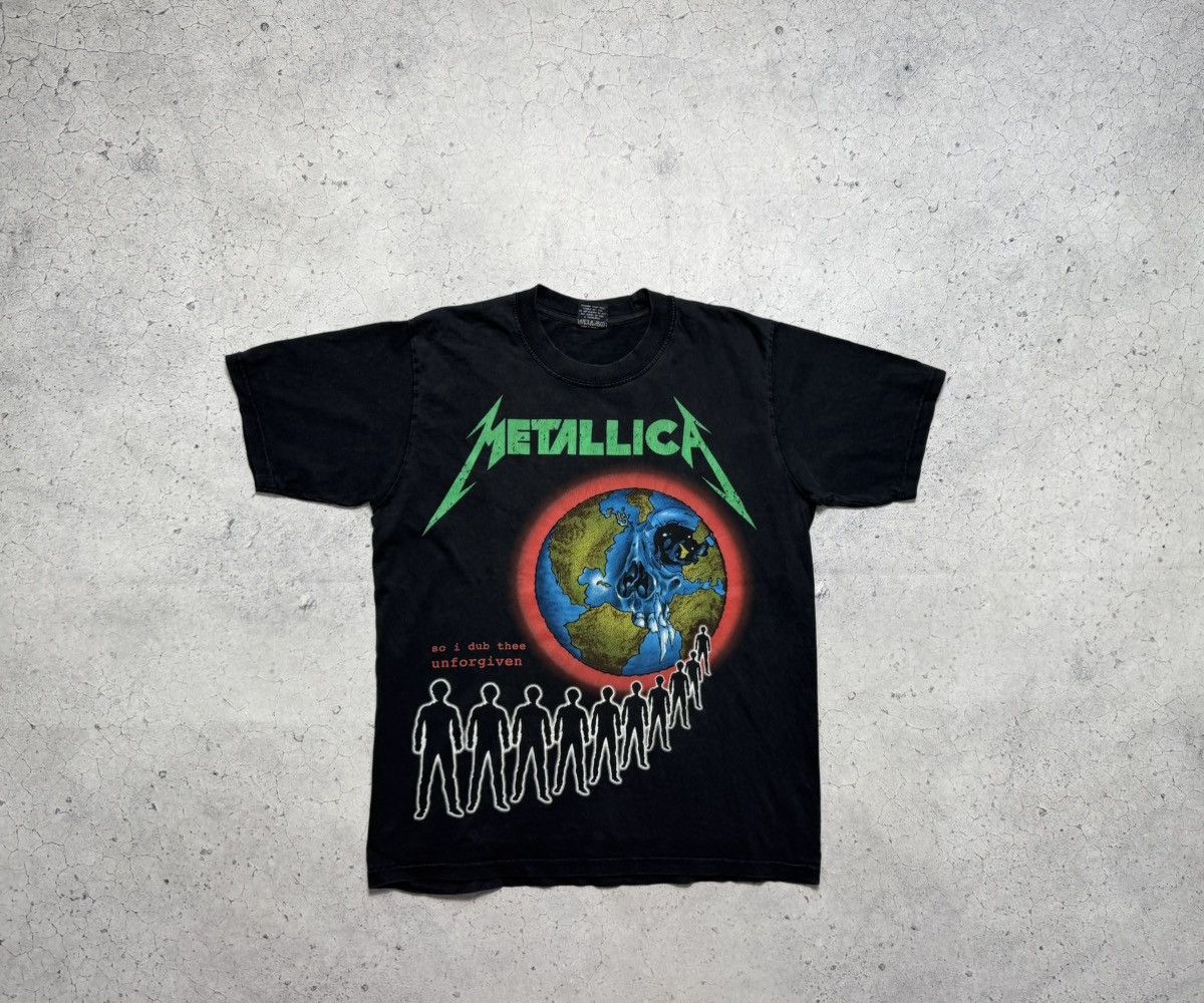 Metallica Metallica 1994 Vintage Shirt Big Logo Rare Rock Metal Size US M / EU 48-50 / 2 - 1 Thumbnail