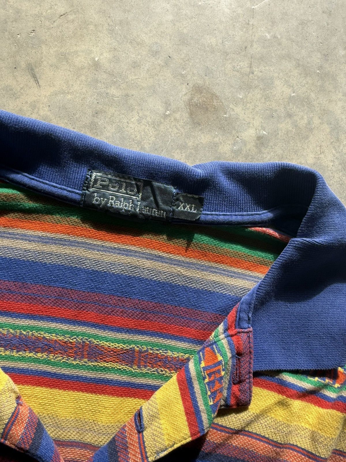 Polo Ralph Lauren Vintage Polo Ralph Lauren Tribal Aztec Polo Size US XXL / EU 58 / 5 - 5 Thumbnail