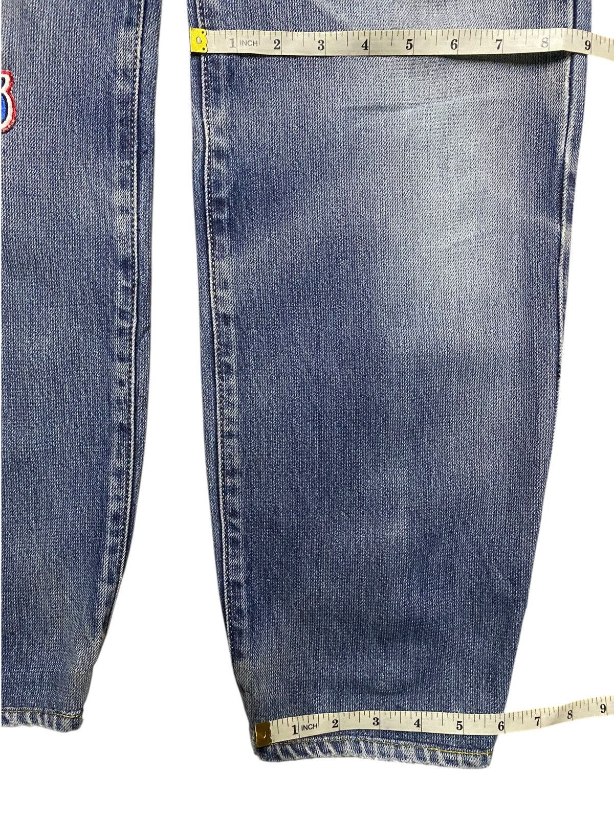 Edwin Vintage Japanese Brand E Funtion Edwin Tapered Leg Patched Size US 30 / EU 46 - 17 Thumbnail